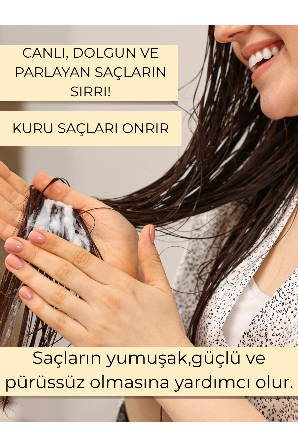 Saç Onarıcı Parlaklık Veren Dolgunlaştırıcı Nemlendirici ve Canlandırıcı Bakım Kremi 1000 Ml — AR4 — تصویر 6 از 7