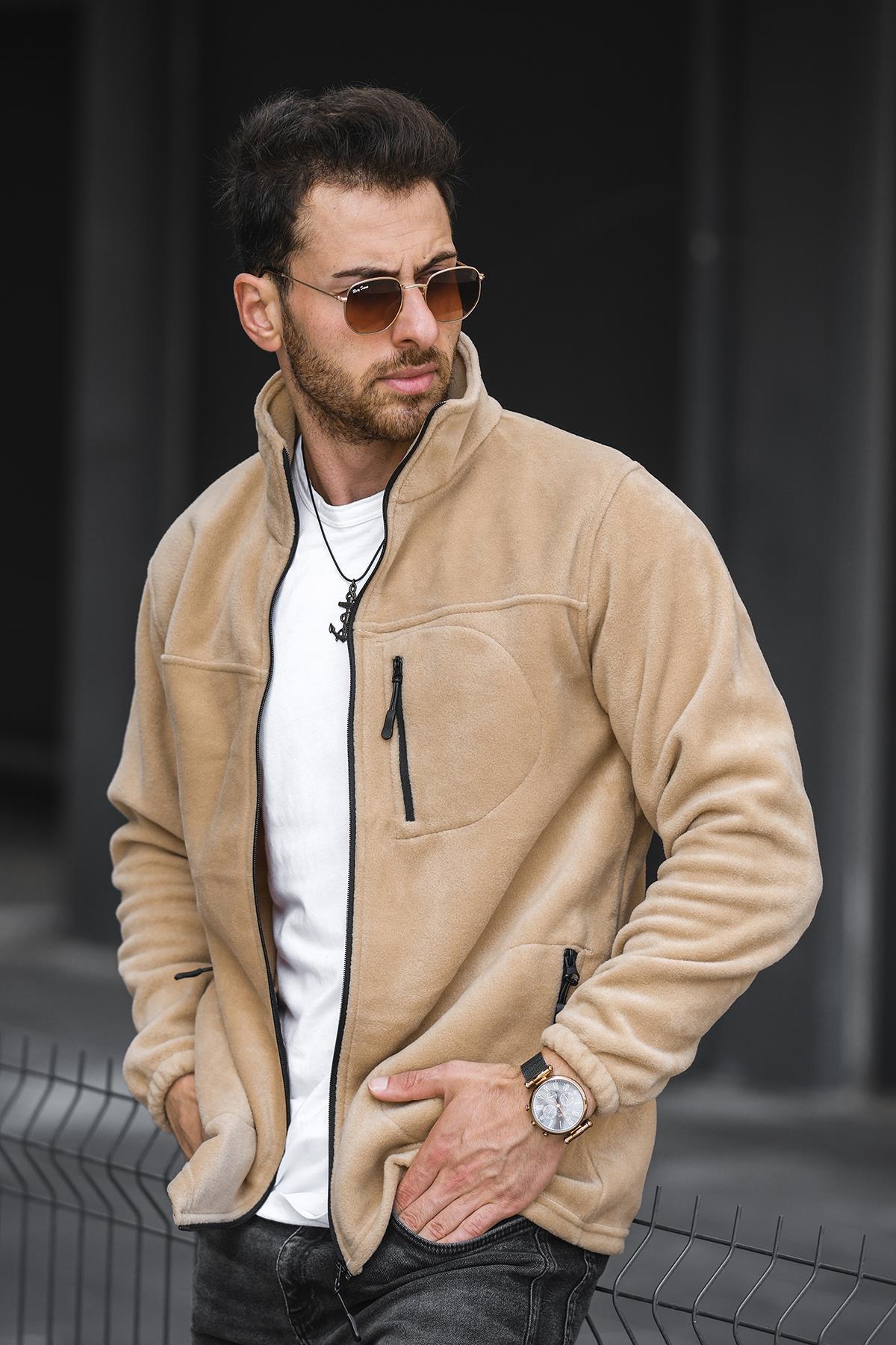 کاپشن پشمی مردانه فری‌تاون مدل Pro Windproof 3-Pocket Full-Zip مخصوص فضای باز — قهوه‌ای pierceftep — تصویر 3 از 4