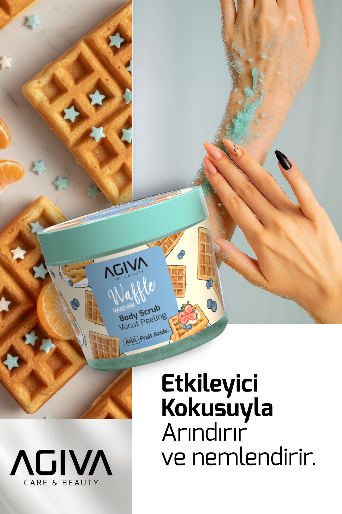 Mandarin&Waffle Arındırıcı ve Nemlendirici Vücut Peeling — 001-MKJ-049 — تصویر 5 از 5