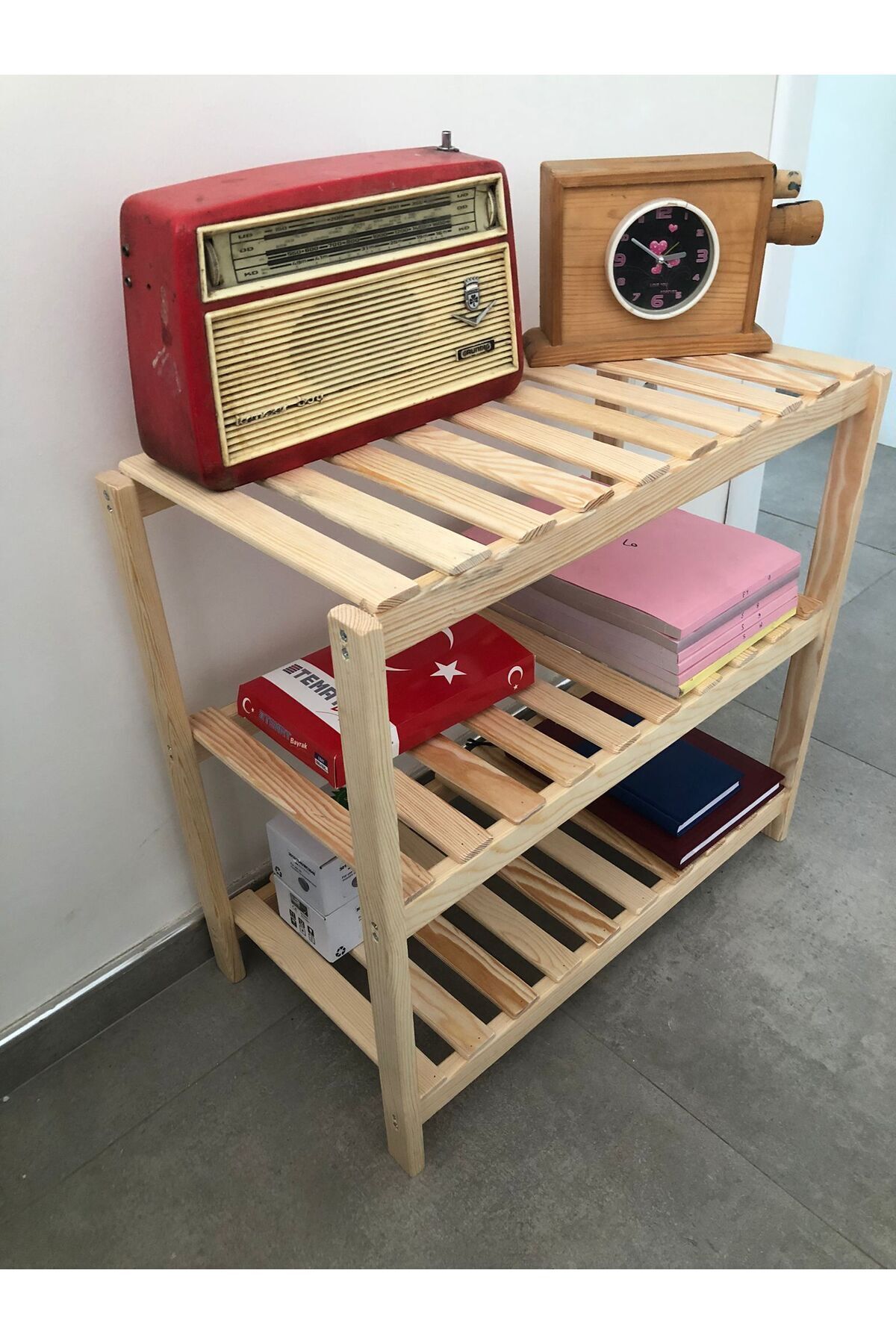 ErWood Ahşap Organizer, Ayakkabılık,