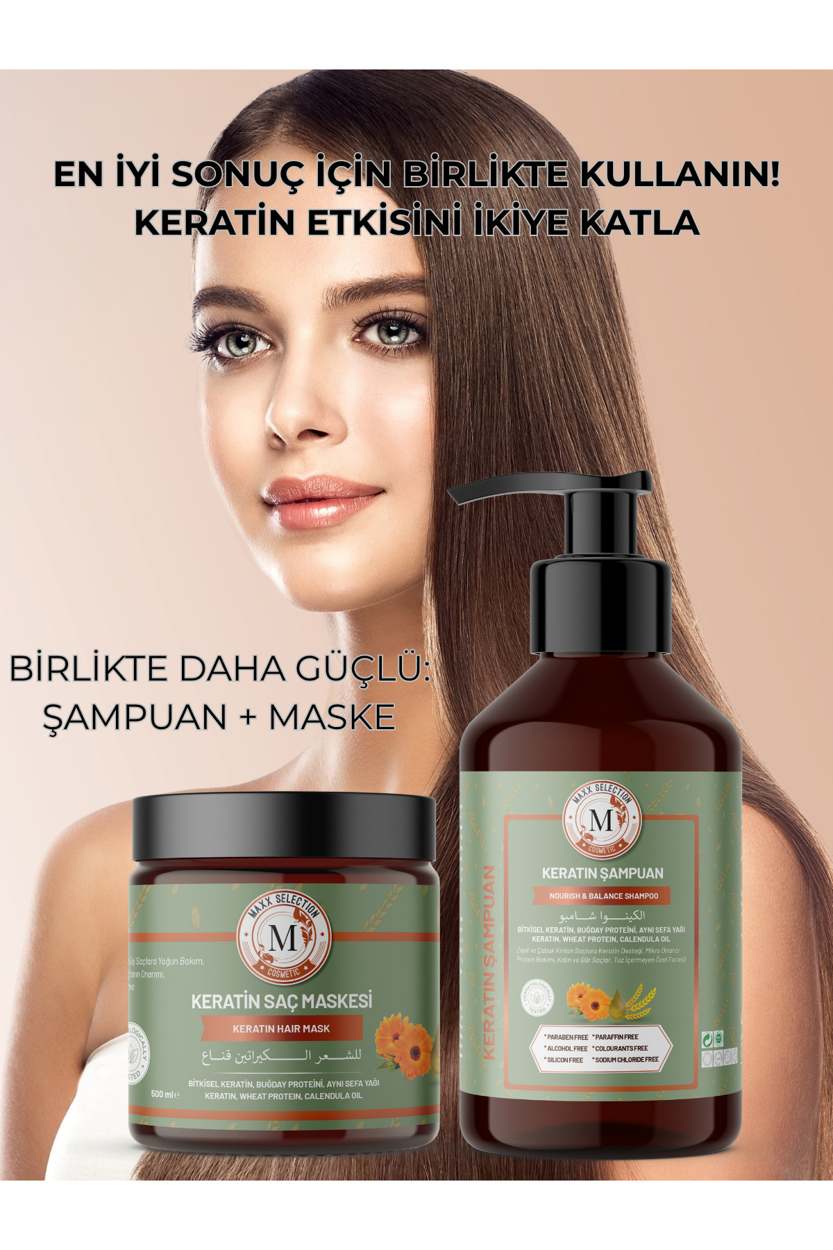ست مراقبت از موی کراتینه ترمیم کننده، تقویت کننده و مغذی برای موهای ضعیف و آسیب دیده — AR 29 — تصویر 4 از 8