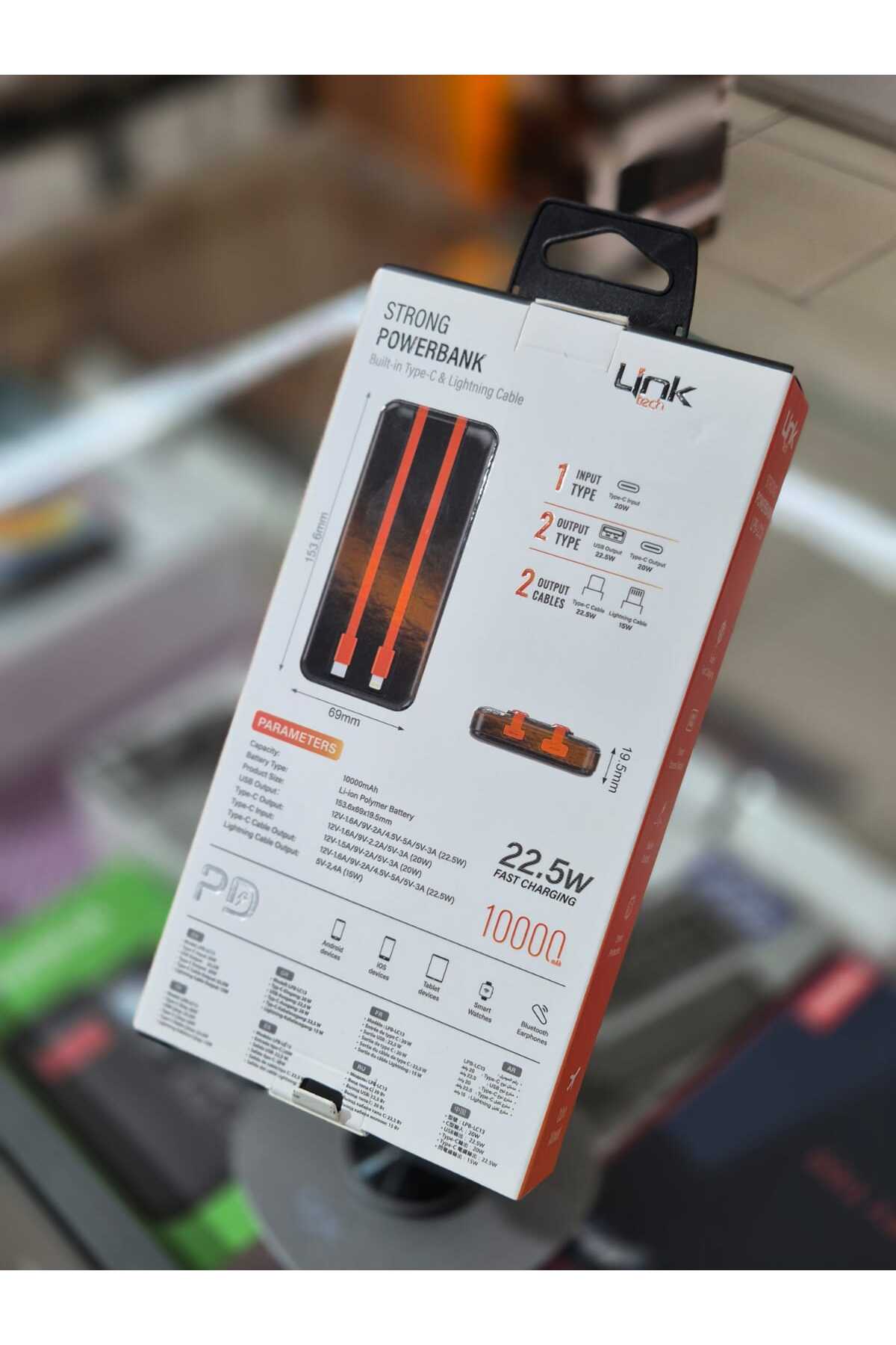 Linktech LC13 Strong Dijital Ekranlı 22.5W 10.000 Mah Hızlı