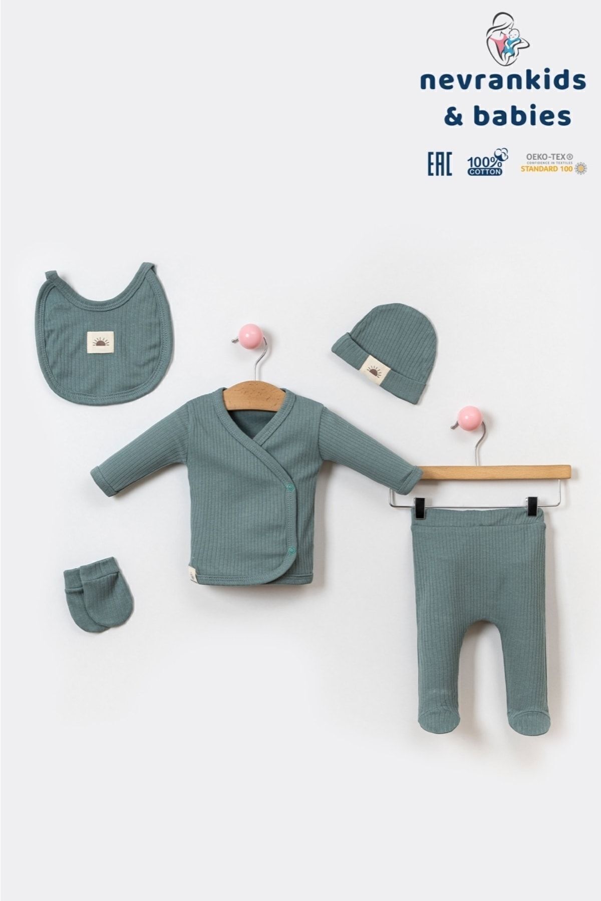 nevrankids Güneş Etiket Organik 5’li Hastane Çıkışı fotoğrafı 4 (önizleme)