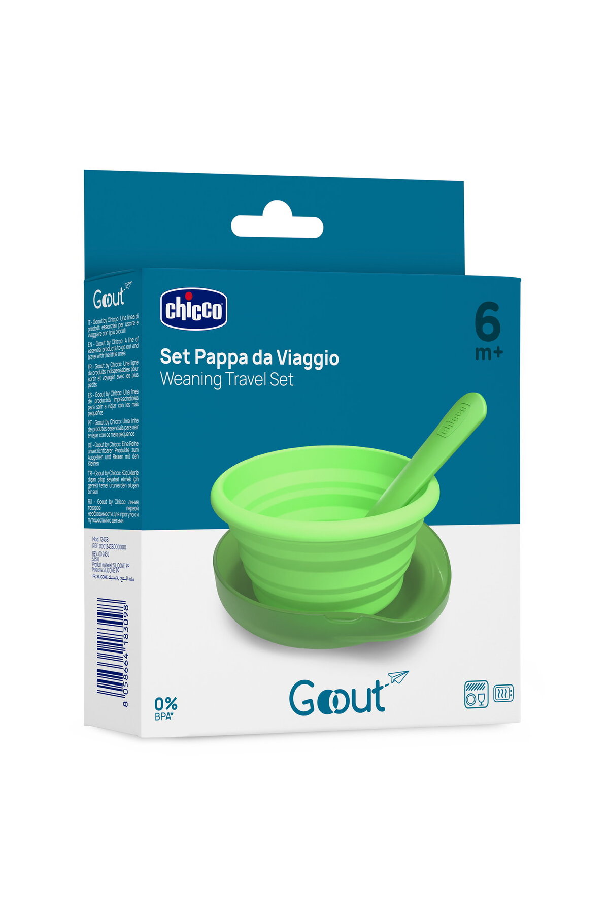 Chicco KATLANABILIR SILIKON TABAK fotoğrafı 6 (önizleme)