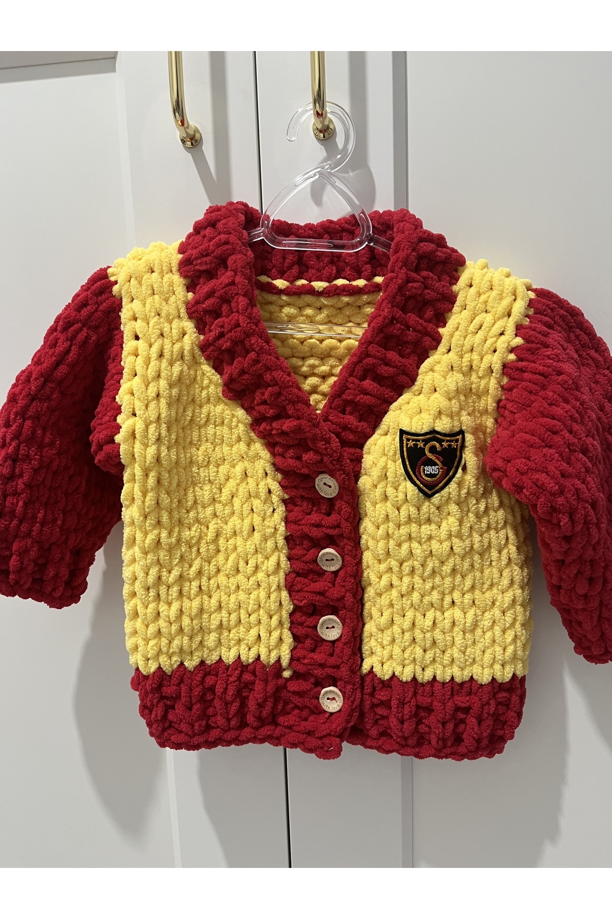 Puffy Unisex Galatasaraylı Bebek Hırka 1 Yaş Uyumlu fotoğrafı 3 (önizleme)