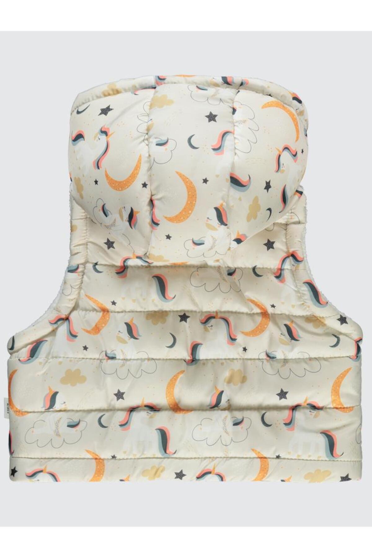 سیویل بیبی جلیقه آغشته به اسب تک شاخ ۶-۱۸ ماه - Ecru9-12 ماه