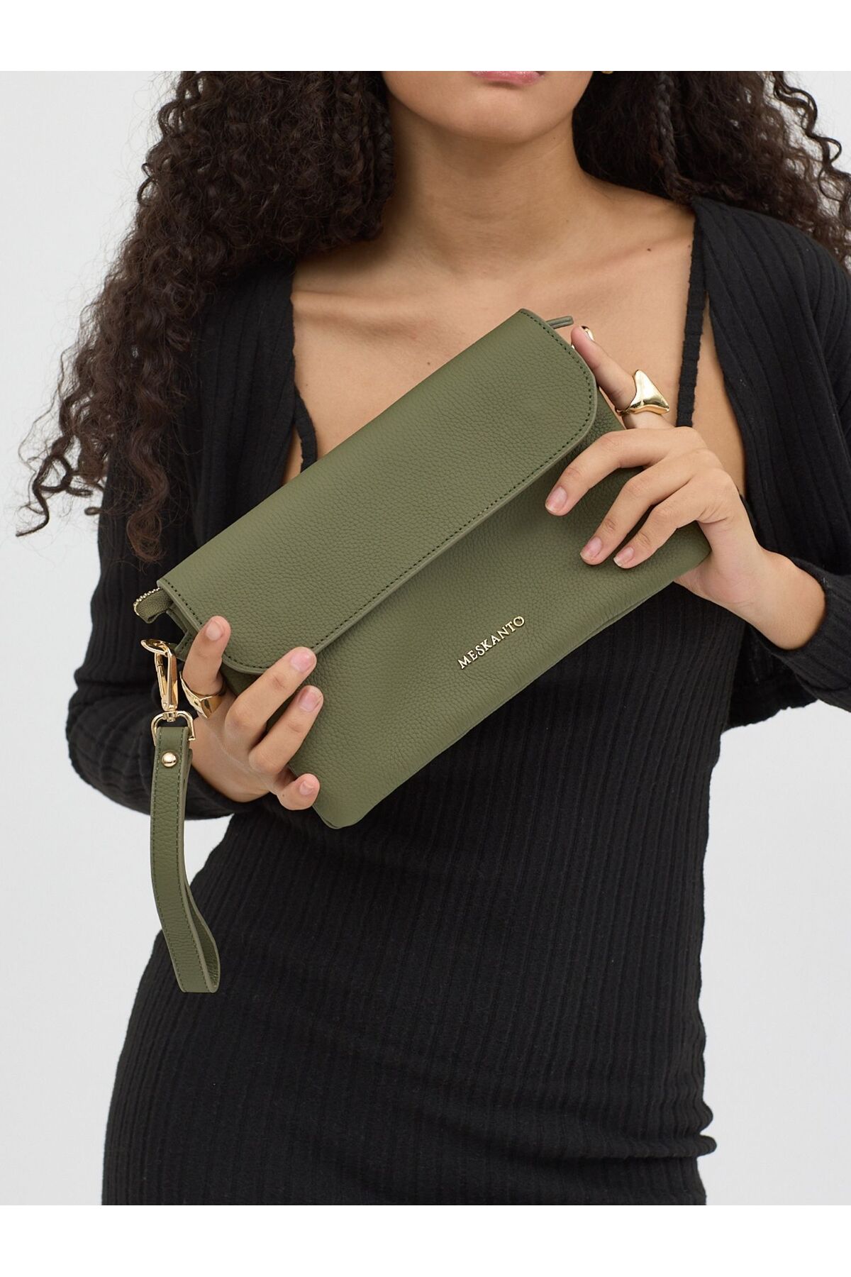 Alina Genuine Leather Clutch Hand and Shoulder Bag