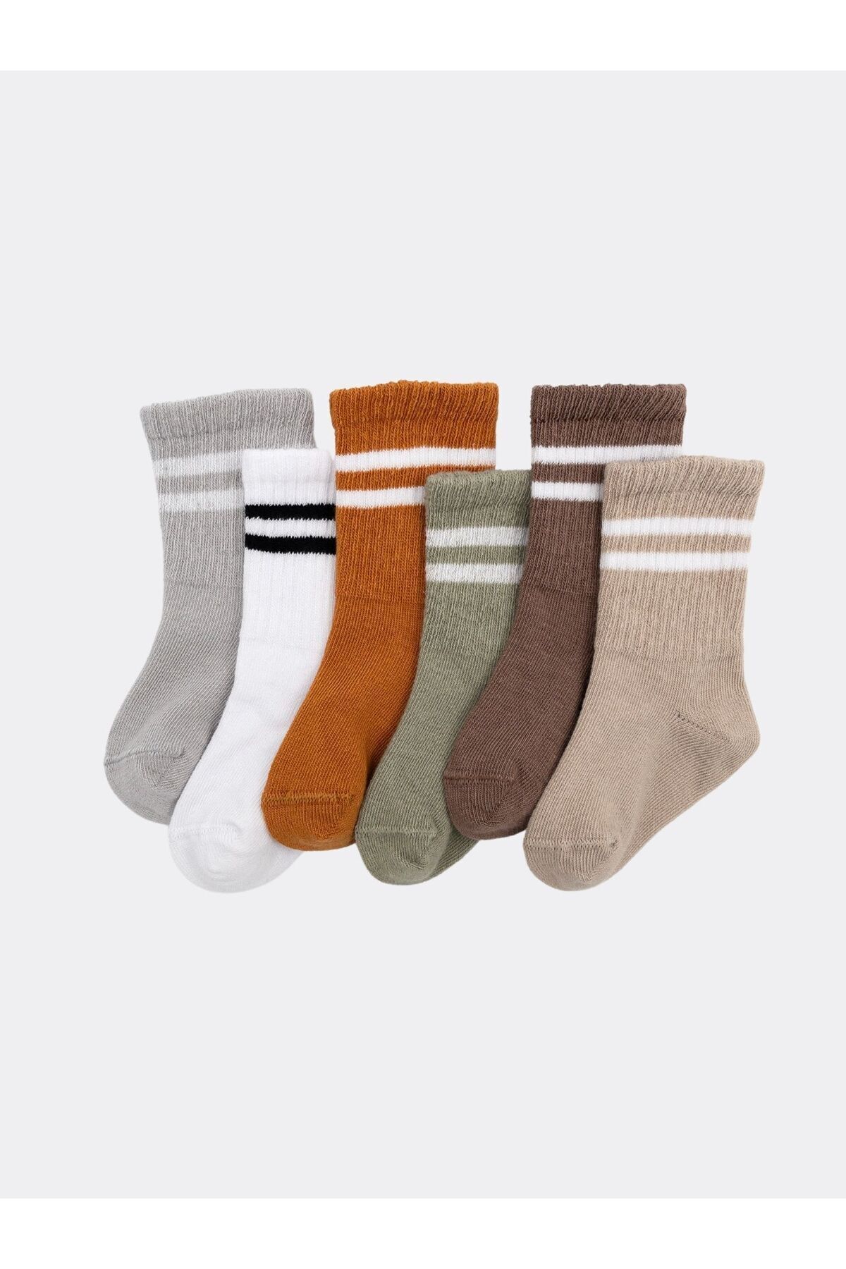 KARAMİLA 6'lı Bebek Soket Çorap Pamuklu Unisex / Yenidoğan - Çocuk Çorap fotoğrafı 4 (önizleme)