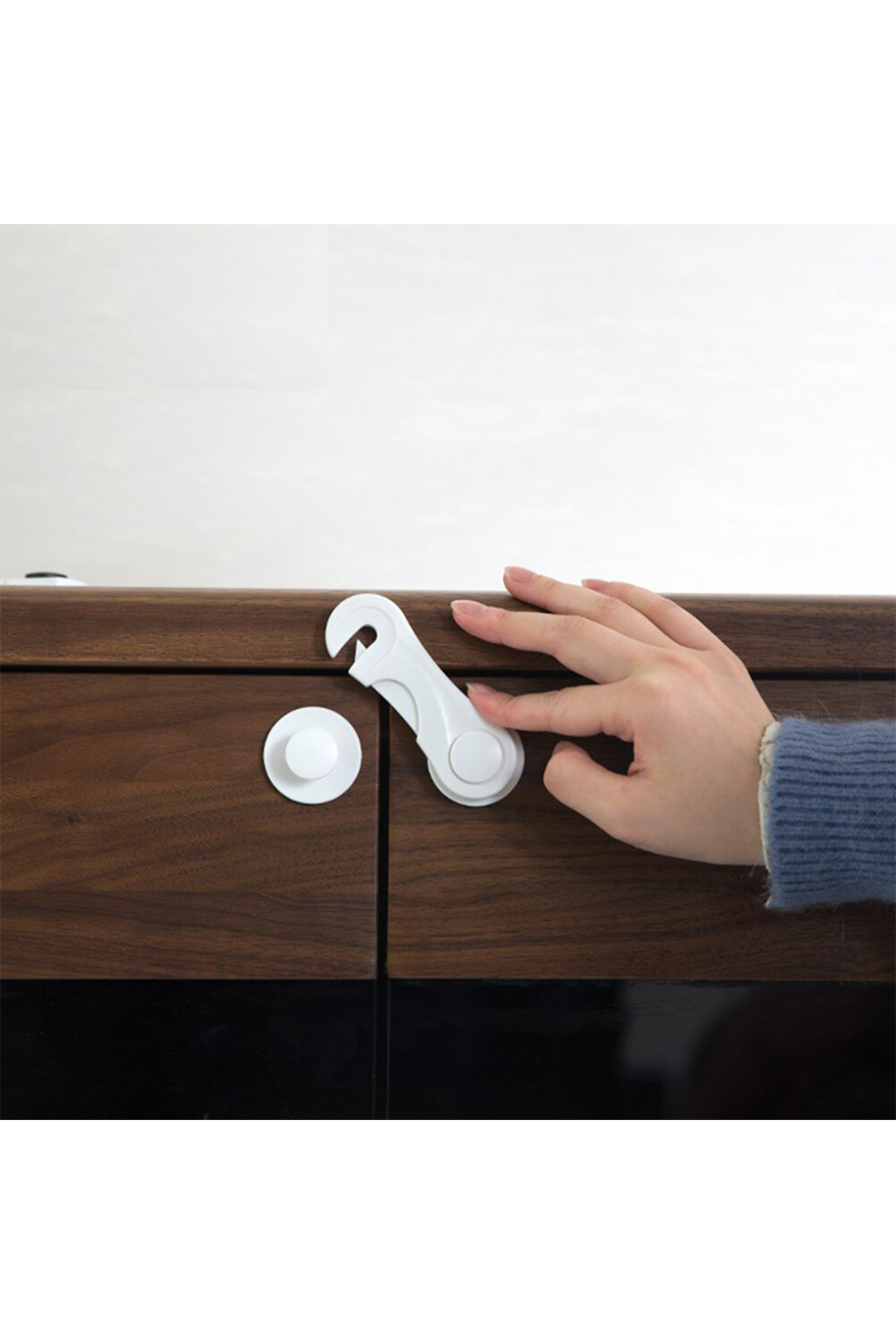 Evokids Çift Kapaklı Dolap Kilidi (5 Adet) fotoğrafı 4 (önizleme)