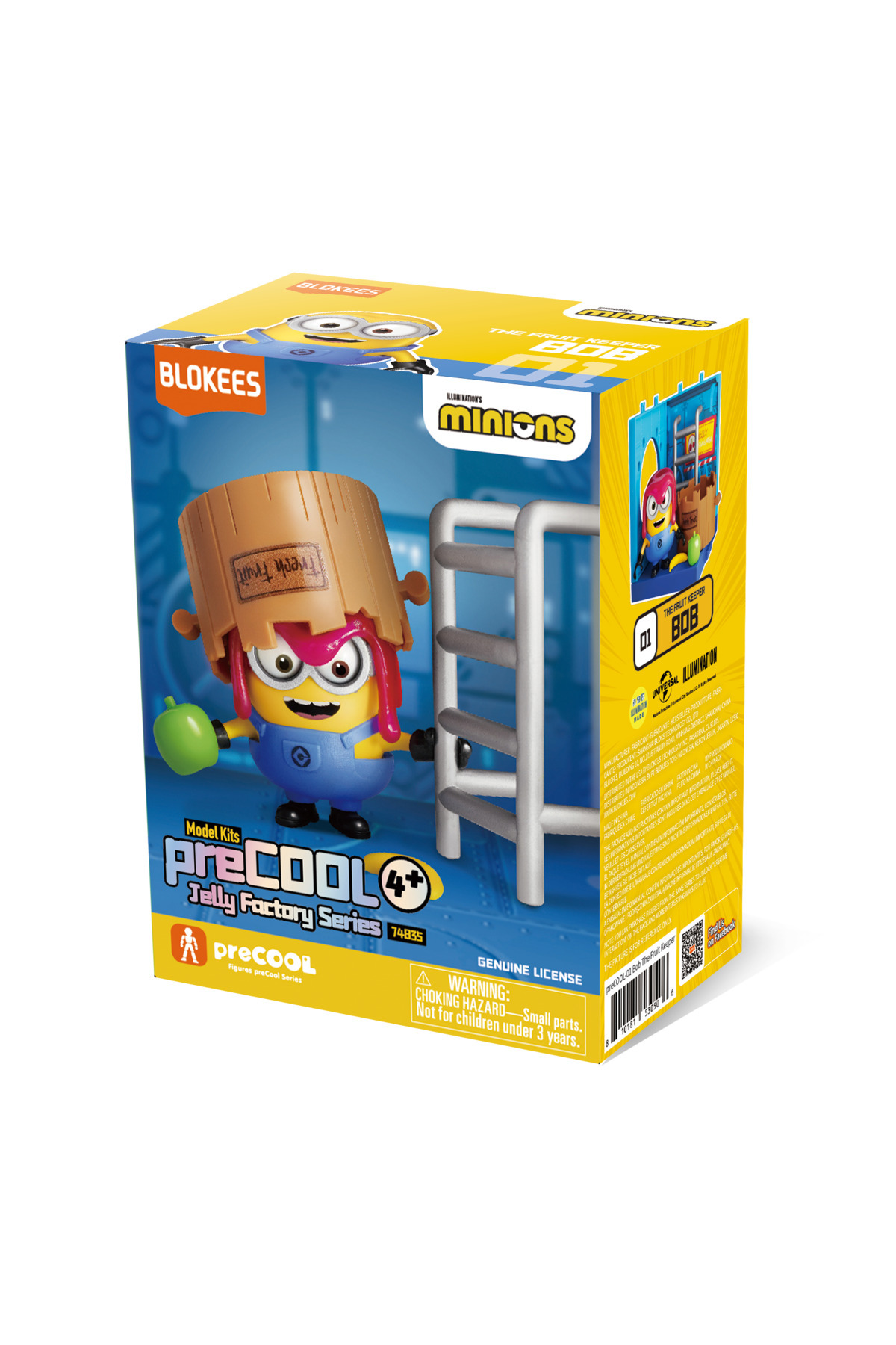 BLOKEES PreCool Minions Jelly Factory Series – Bob the Fruit Keeper & Stuart the Builder, Kids Toys