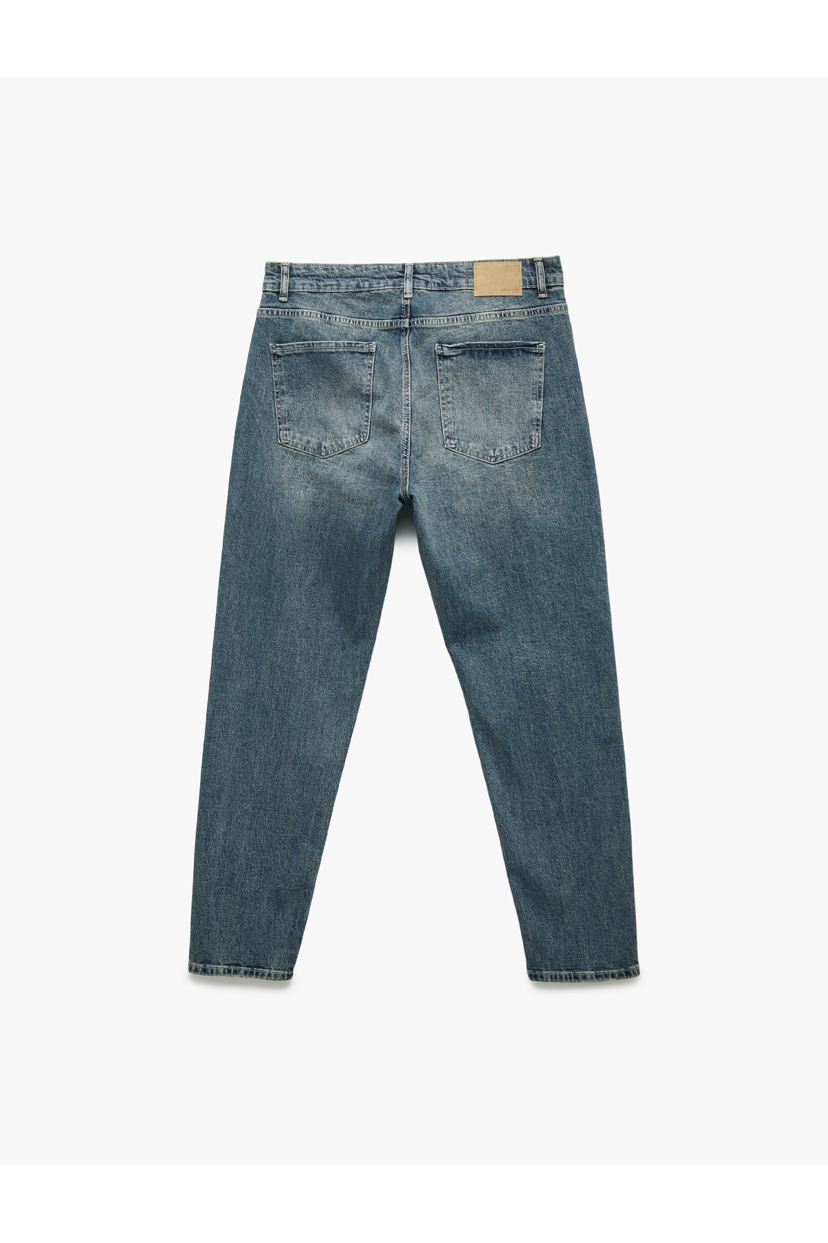 Koton Pamuklu Normal Bel Tapered Fit Jean Pantolon görsel 5