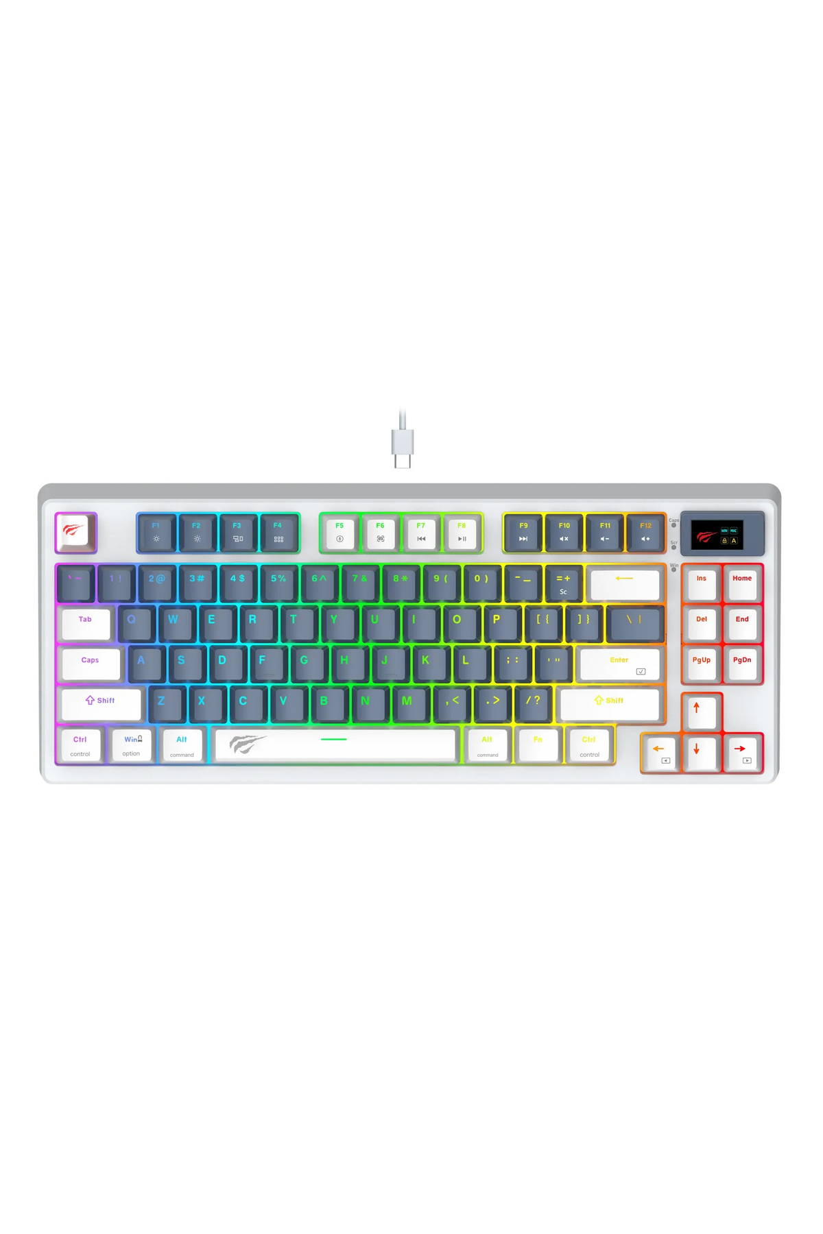 Havit Gamenote KB884L RGB Red Switch Mekanik Gaming (Oyuncu