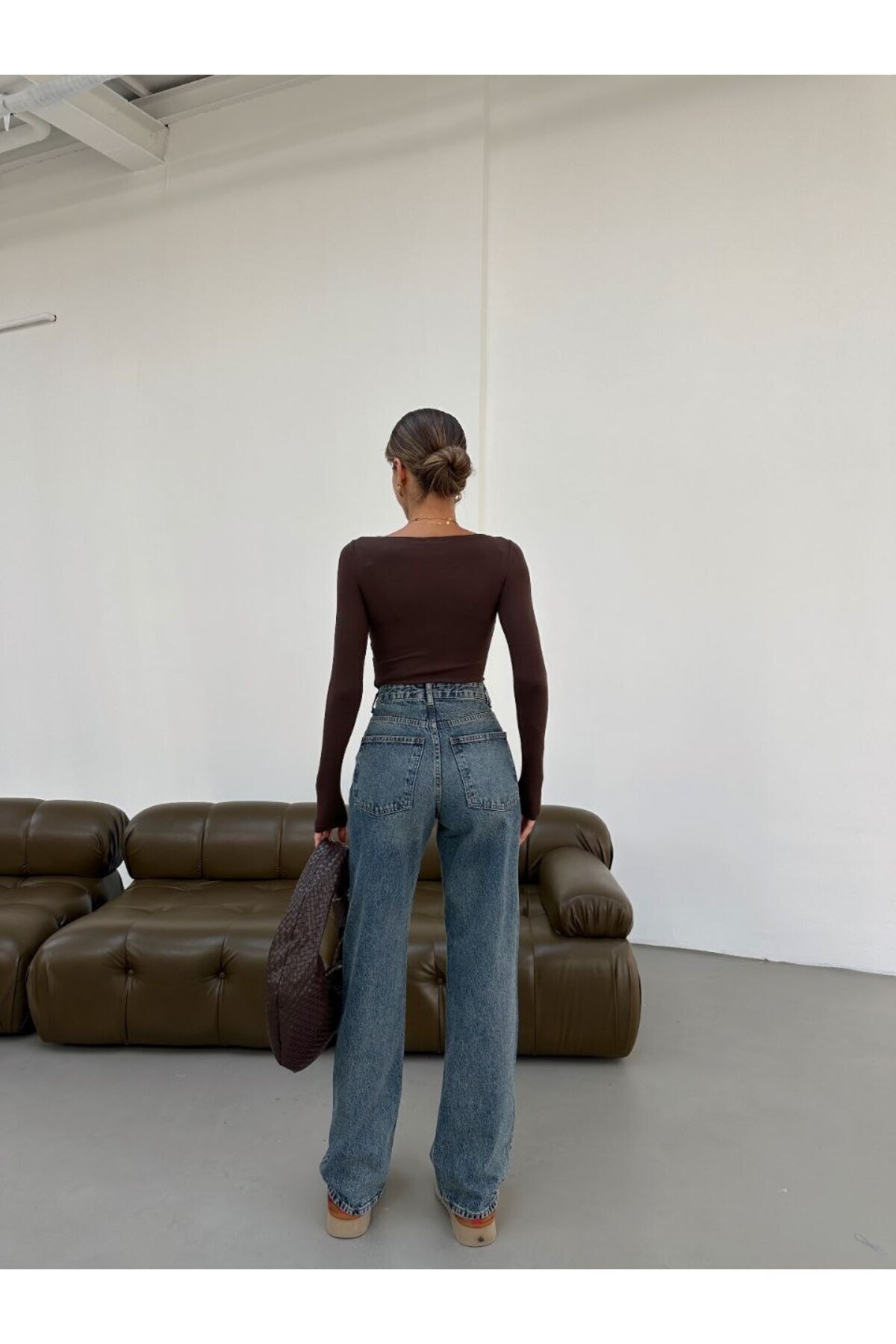 MUG collection Pantaloni Palazzo de damă din denim