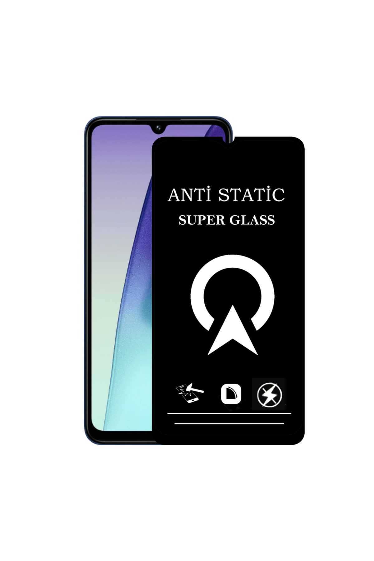 Xiaomi Redmi 14C ile Uyumlu Tam Kaplayan Anti Statik Çizilmez Safir Ekran Koruyucu Cam