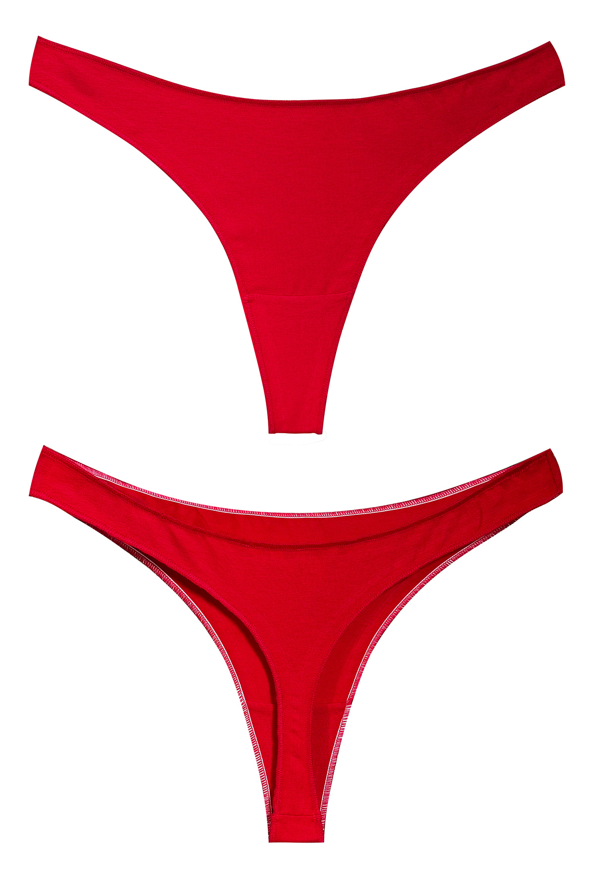 Yohannes Club Жіночі бавовняні трусики-танга, 5 шт., лососевий, пудровий, рожевий, червоний, бордовий