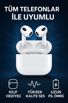 Ocado Beyaz 3. Nesil Uyumlu Ios - Android - Uyumlu Bluetooth 5.0 Kulakiçi Kul...