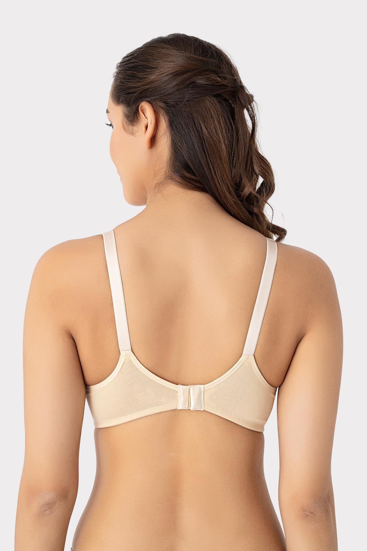 Arma Yıldız 3'lü Renkli Kadın Pamuklu Likralı Esnek Rahat Balensiz Kapsız Hamile Emzirme Sütyeni fotoğrafı 5 (önizleme)