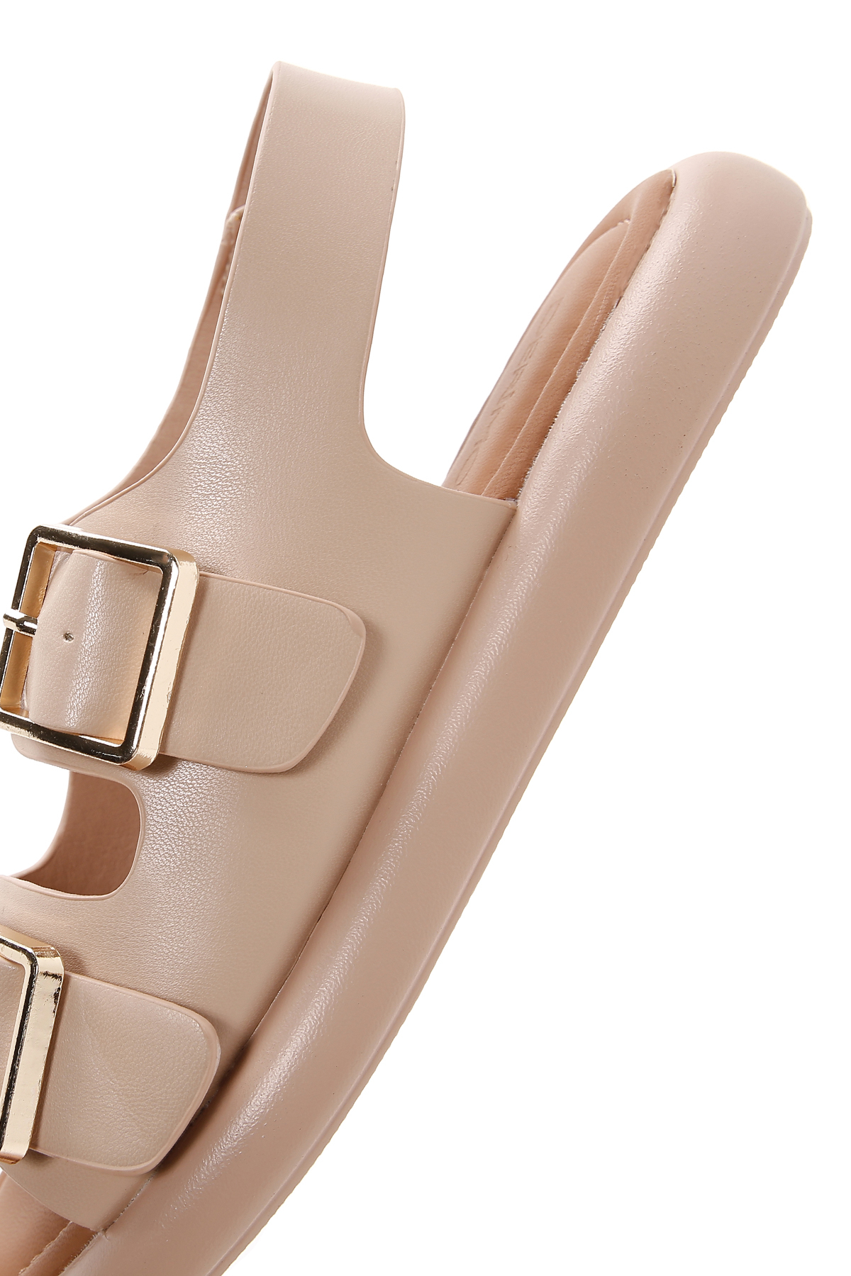 Derimod  Kadın Bej Çift Tokalı Sandalet 25SFE480518 - Görsel 7