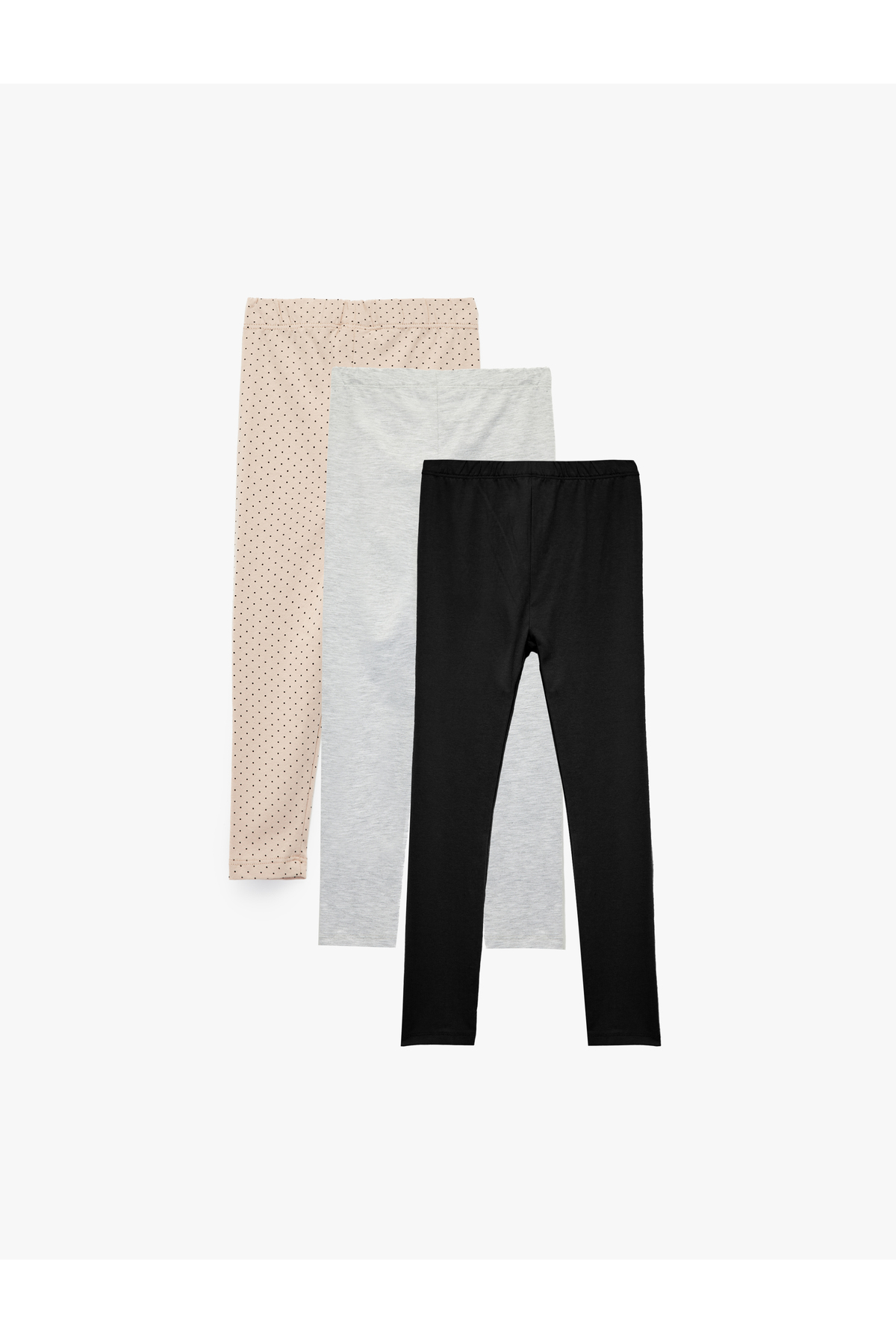 Koton Desenli Beli Lastikli 3'lü Tayt Seti fotoğrafı 2 (önizleme)