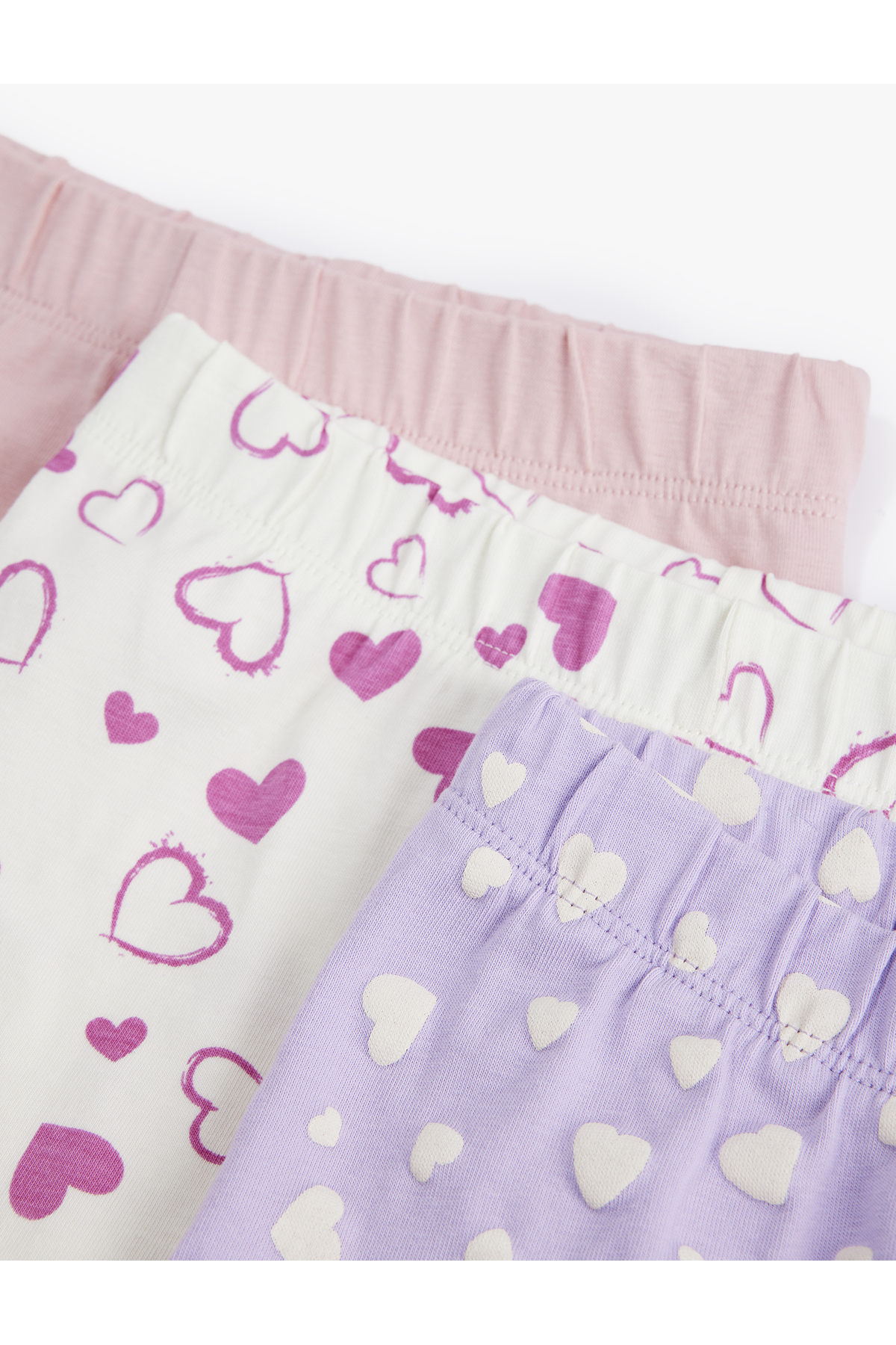 Koton Pamuklu Desenli Beli Lastikli 3'lü Tayt Seti fotoğrafı 6 (önizleme)