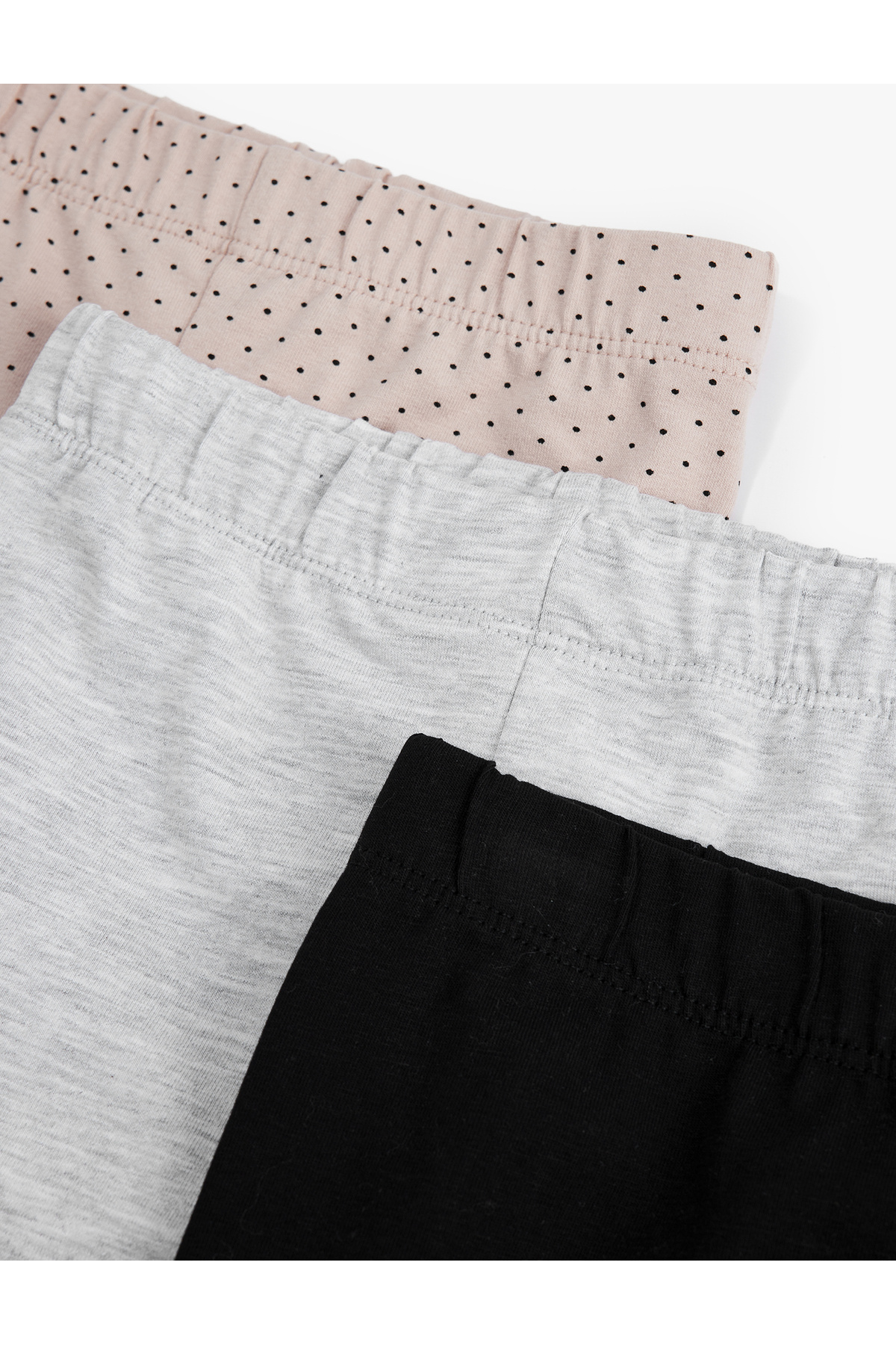 Koton Desenli Beli Lastikli 3'lü Tayt Seti fotoğrafı 6 (önizleme)