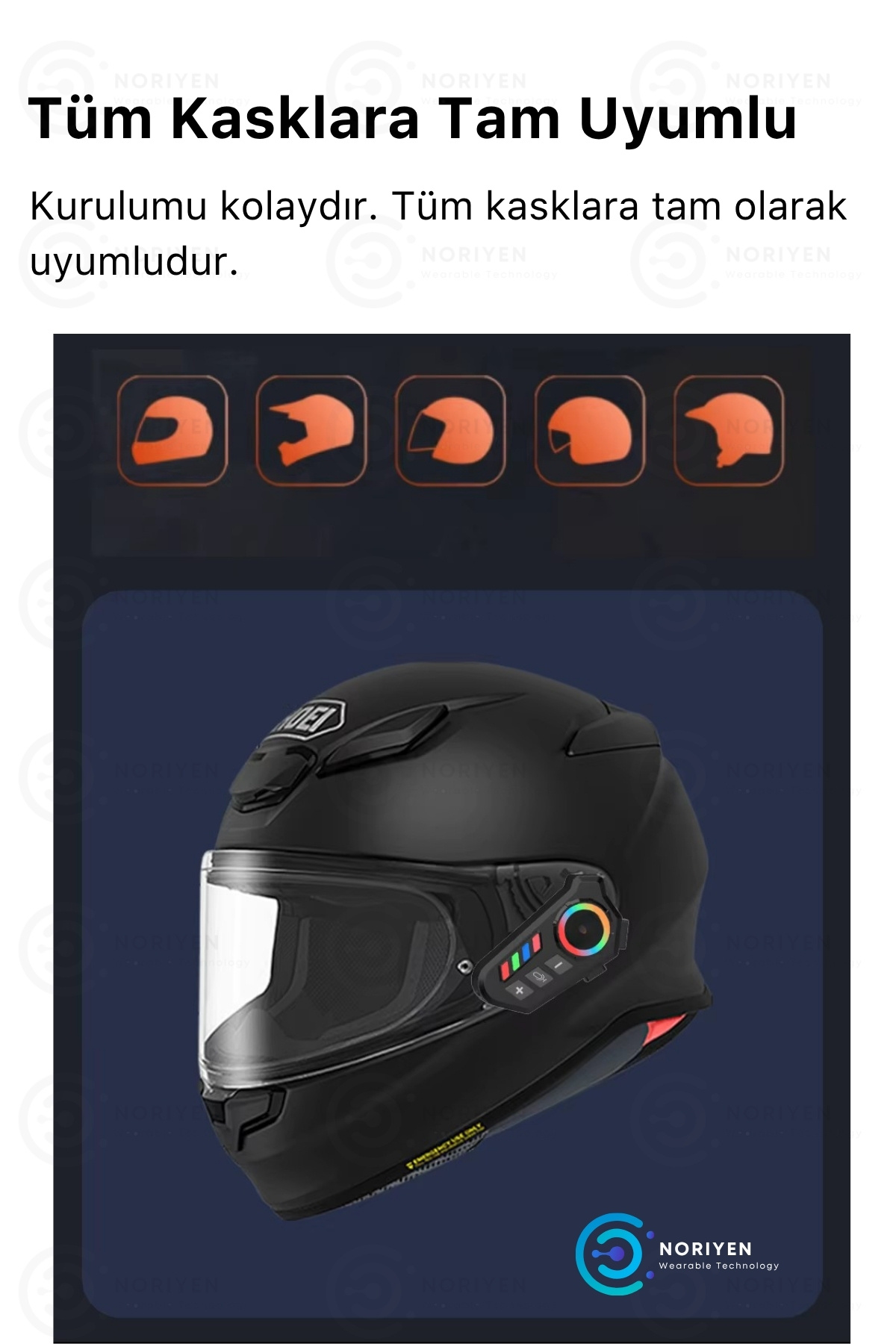 Yeni Nesil Motosiklet Kask Interkom Mikrofonlu Gürültü Engelleyici K06 Bluetooth Kulaklık