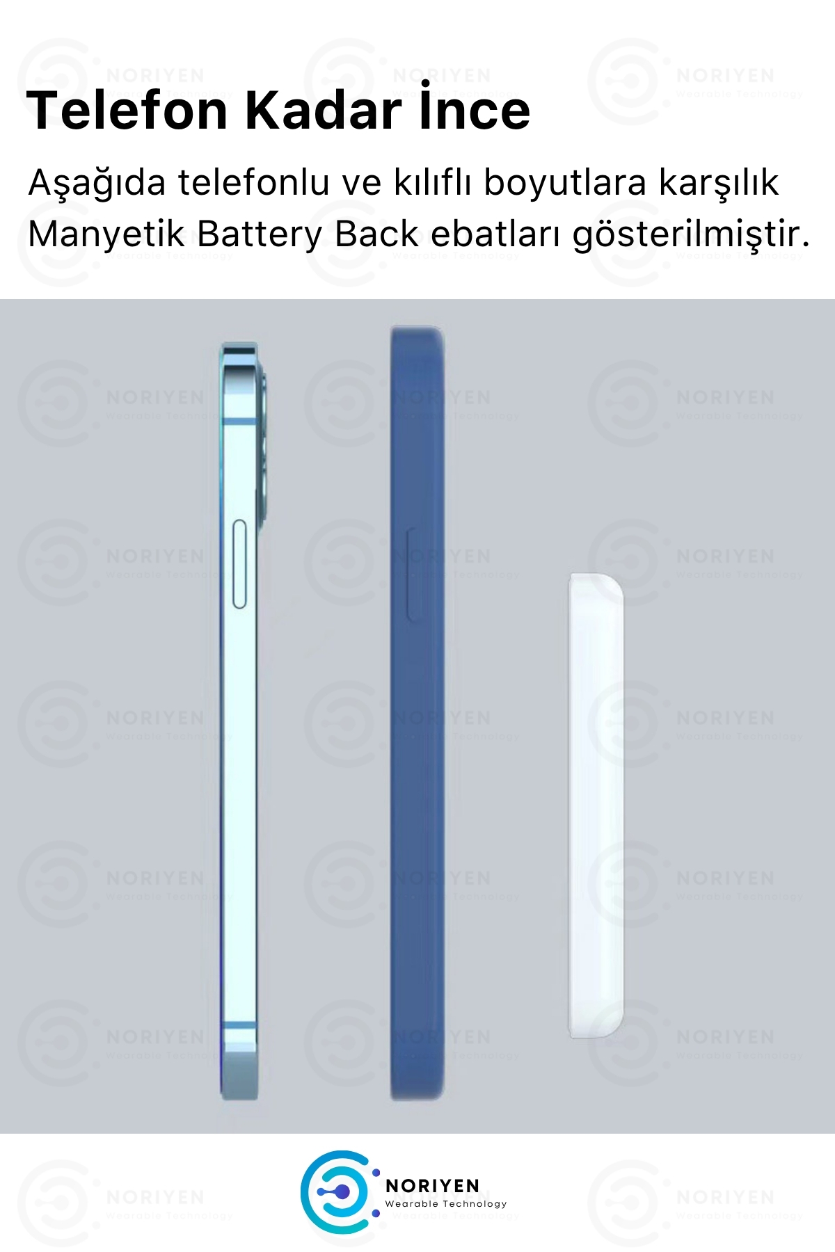 Yeni Nesil Magsafe Battery Pack iPhone Tam Uyumlu Powerbank Kablosuz Wireless Batarya Şarj Aleti