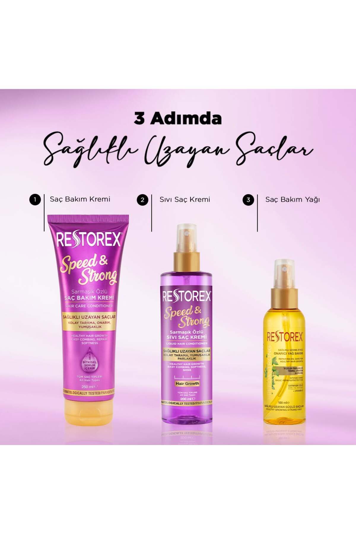 Sağlıklı Uzama Etkili Sarmaşık Özlü Saç Bakım Kremi 250 ml 5 Adet — 86805126328015A — تصویر 5 از 7