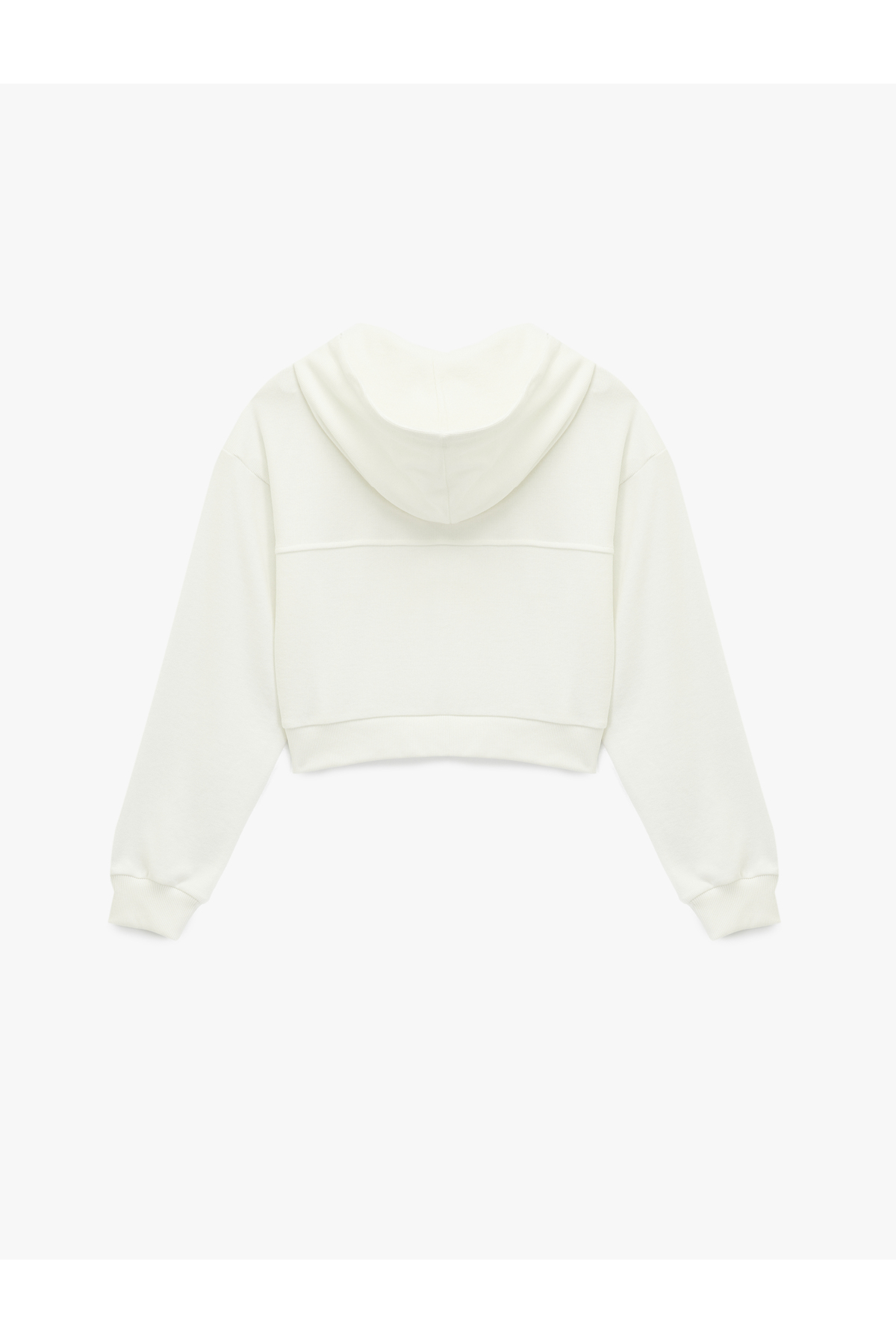 Koton  Pamuklu Slim Fit Cepli Uzun Kollu Fermuarlı Kapüşonlu Hırka - Görsel 4