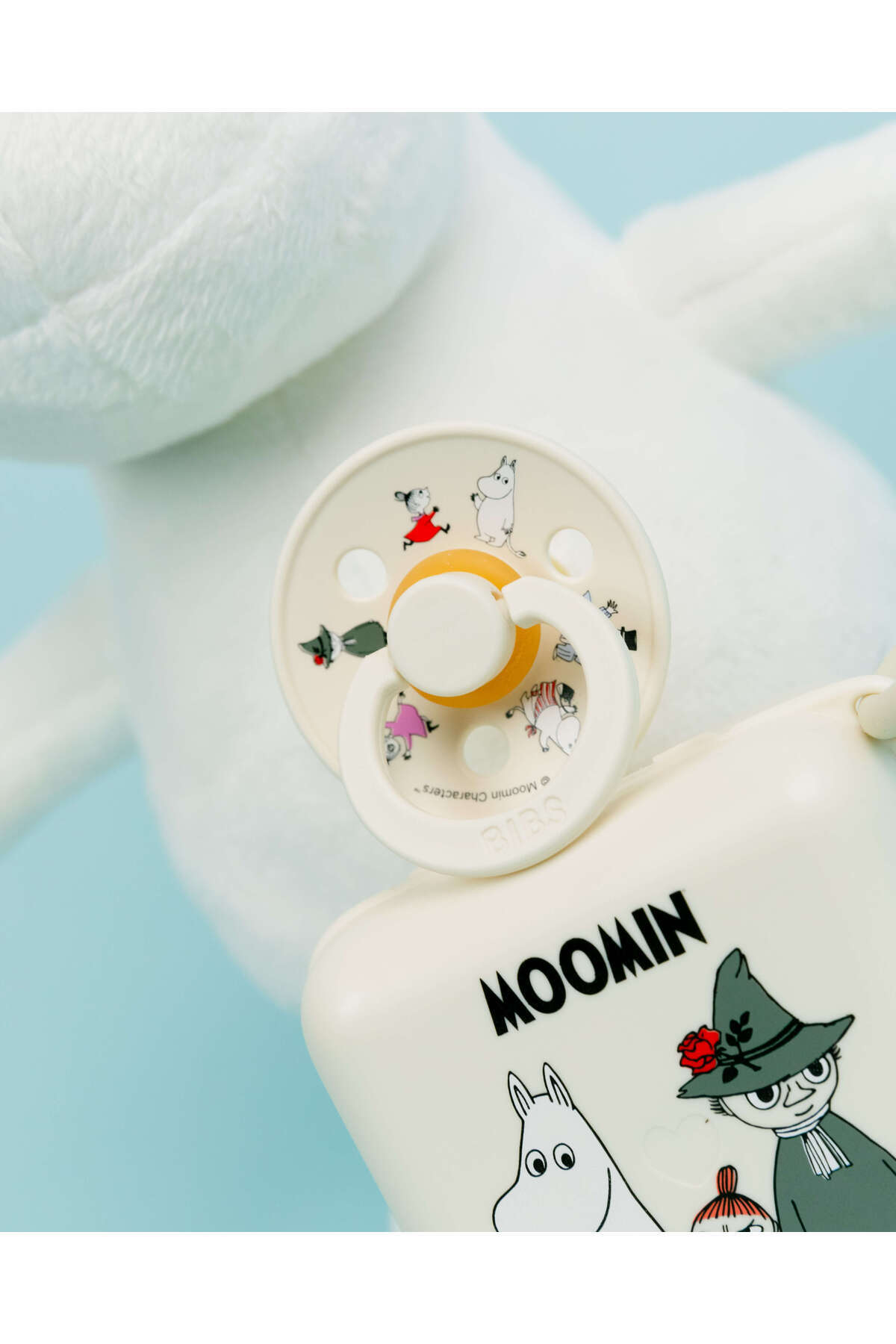 Bibs X Moomin Pacifier Box Emzik Kutusu-Ivory fotoğrafı 6 (önizleme)