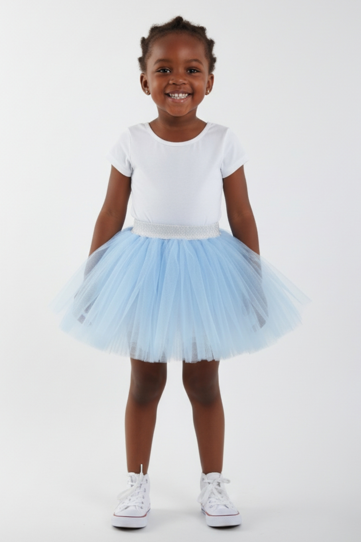 extra fluffy light blue cotton lined girl tutu skirt,birthday,party skirt