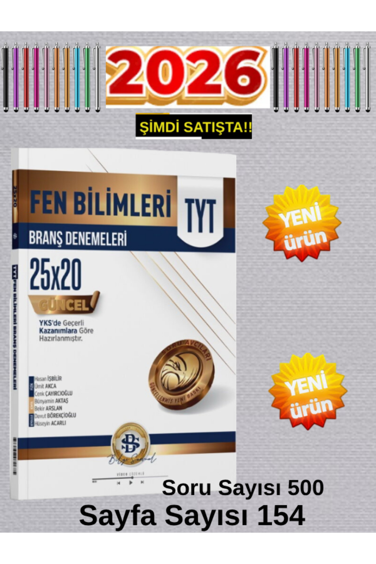 Bilgi Sarmal Yayınları 2026 Tyt Fen Bilimleri 25x20 Branş Deneme