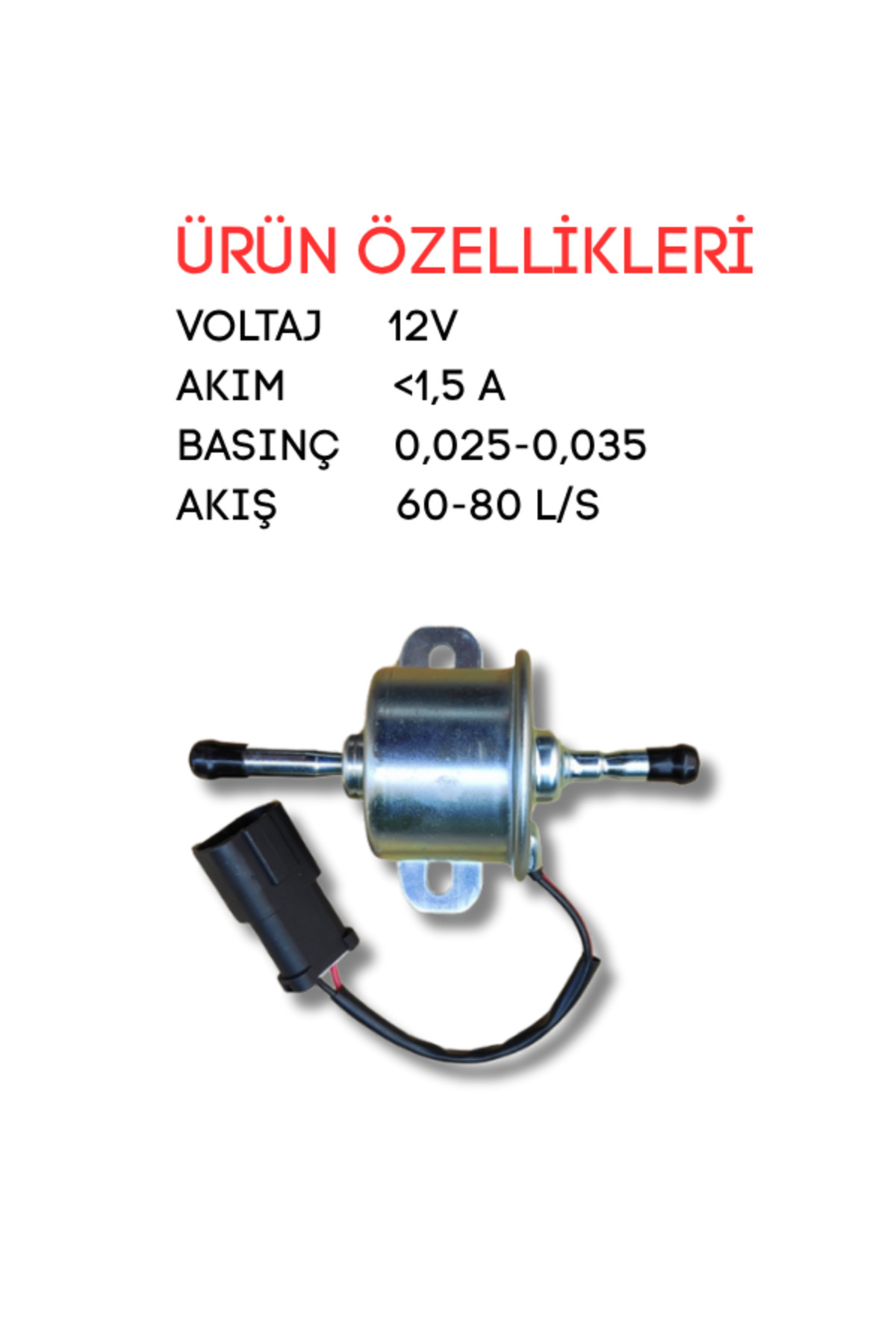 yanmar Universal 12v Yakıt Pompası-Elektrikli-YM129612-52100