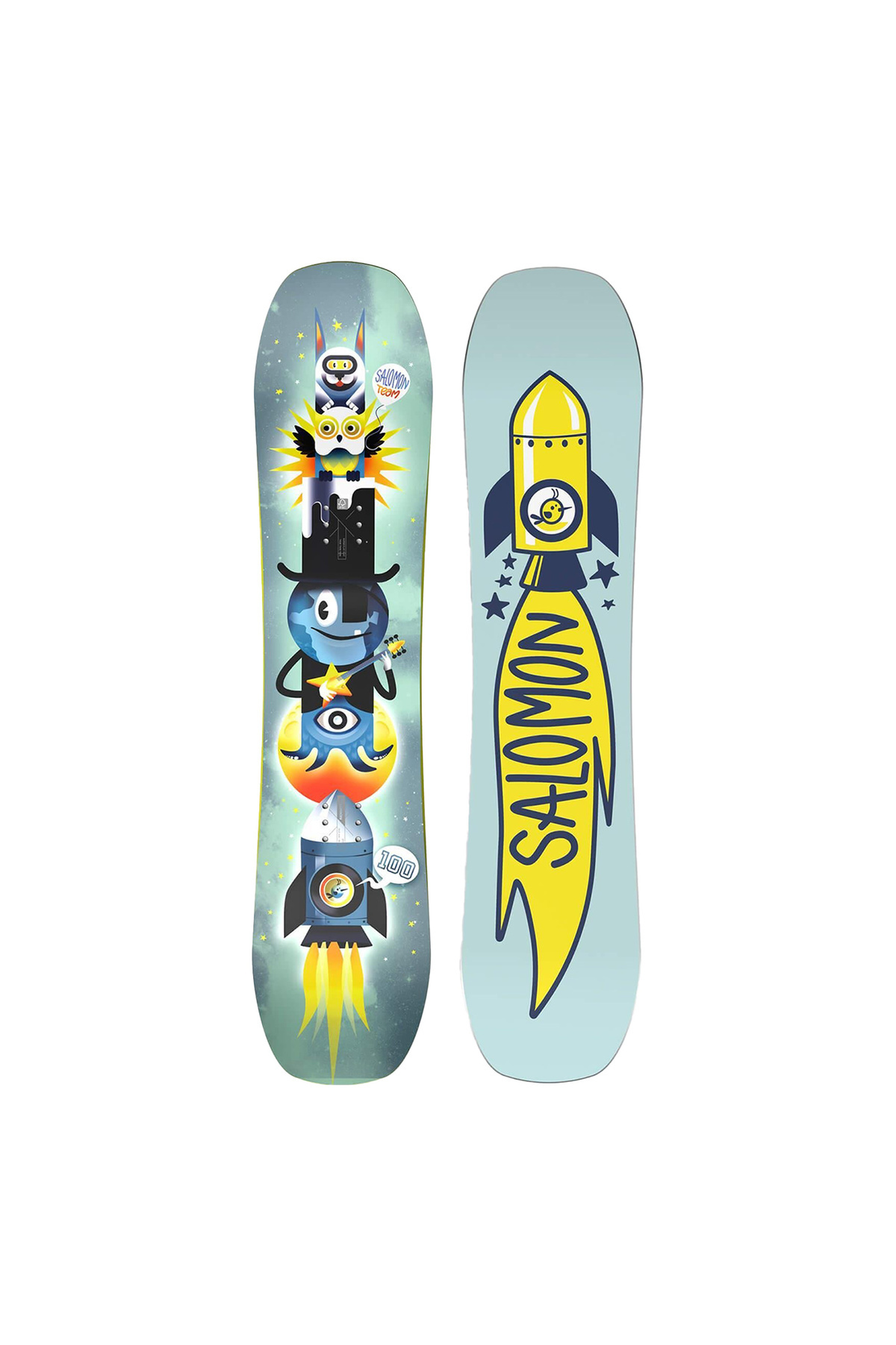 SALOMON 138cm スノーボードセット 2点セット 子供 レディース 1_org_zoom.jpg