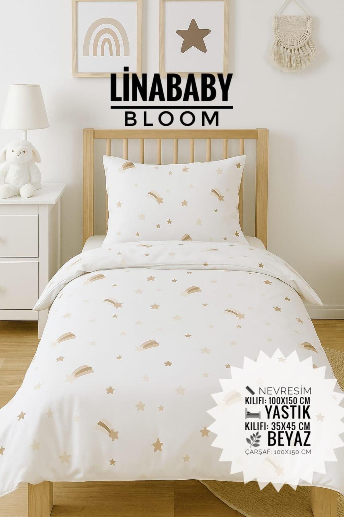 Lina Baby Bloom Bebek Nevresim Takımı 100x 150 cm