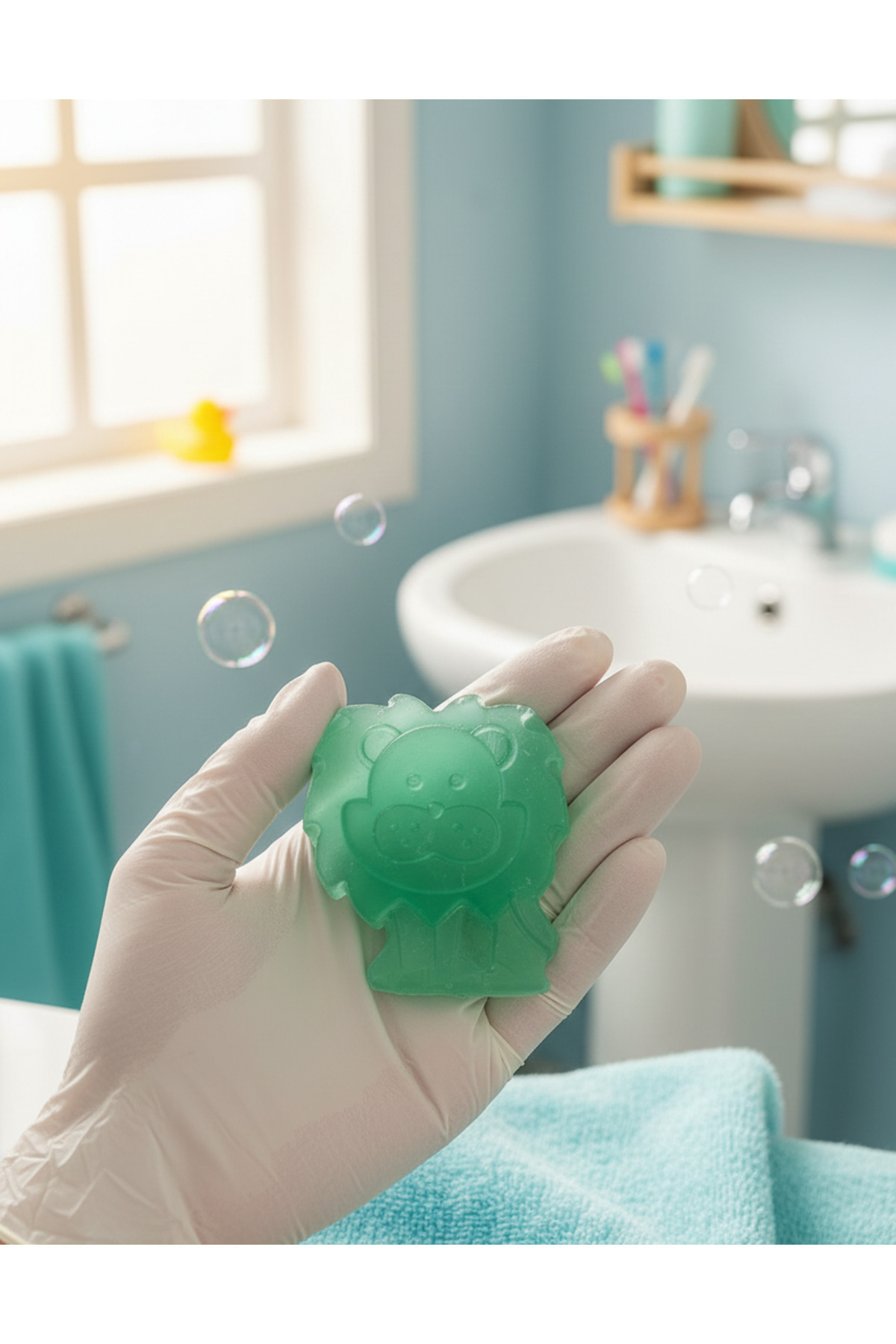 seyora Kumbara Kutulu Hayvan Figürlü Doğal Sabun – Çilek Kokulu El Yıkama Sabunu – Çocuklar İçin Özel 5'li fotoğrafı 3 (önizleme)