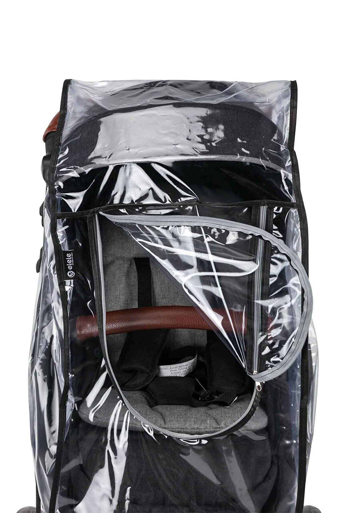 Tois Baby Fermuarlı Yeni Bebek Arabası Yağmurluğu Fitalatsız fotoğrafı 3 (önizleme)