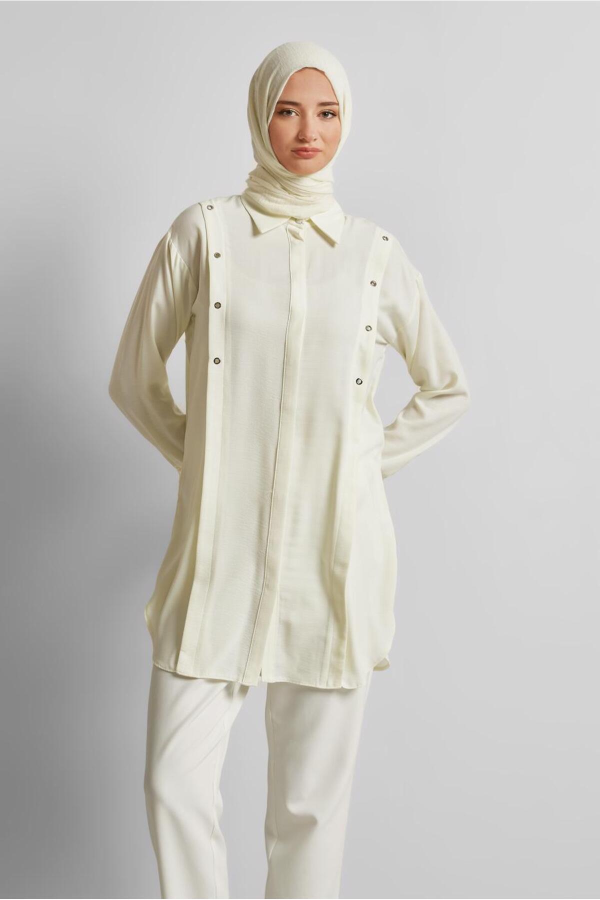 آلوینا پیراهن یقه‌دار تونیک ۴۵۳۲۸