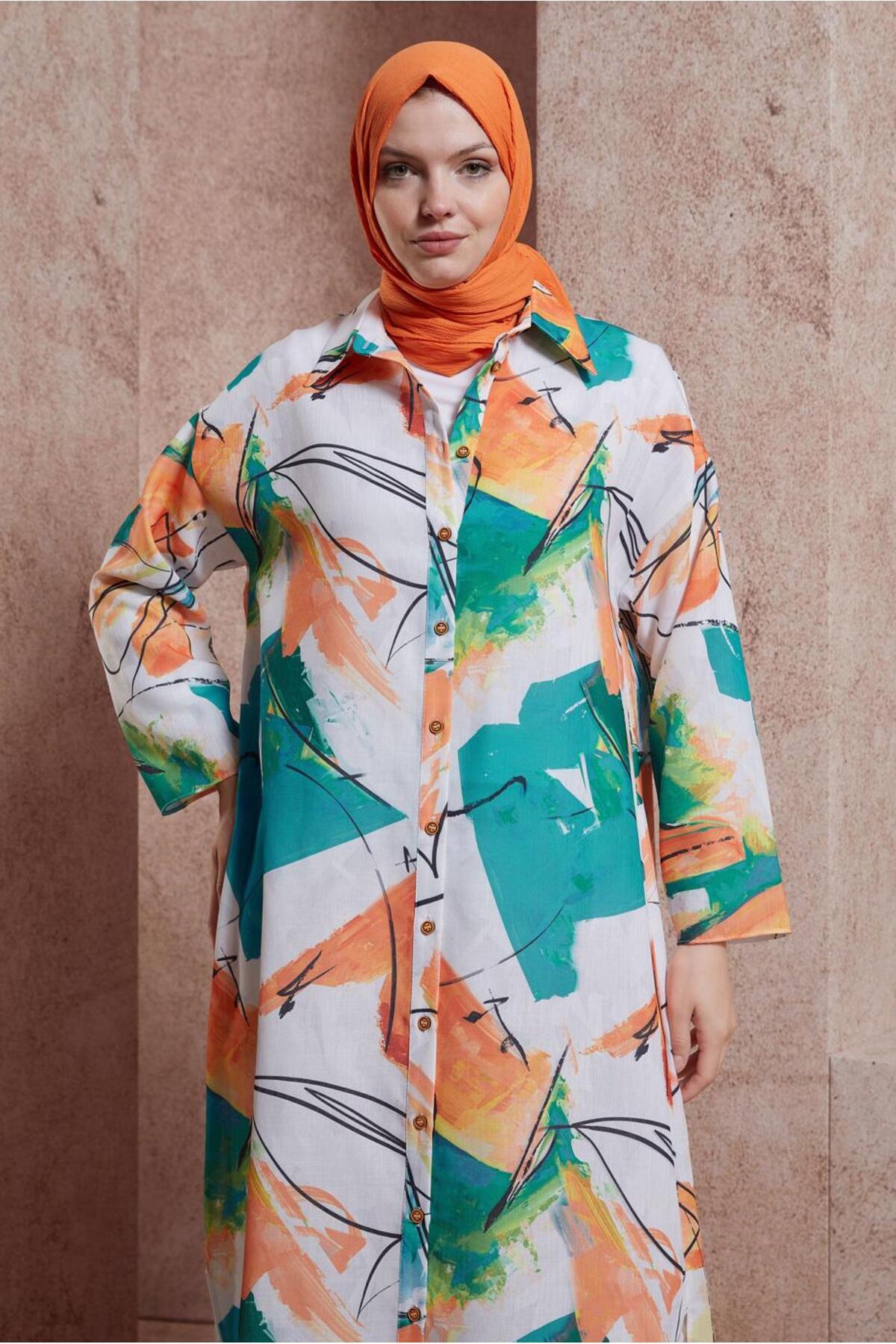 آلوینا تونیک بلند طرح‌دار ۴۴۶۰۹