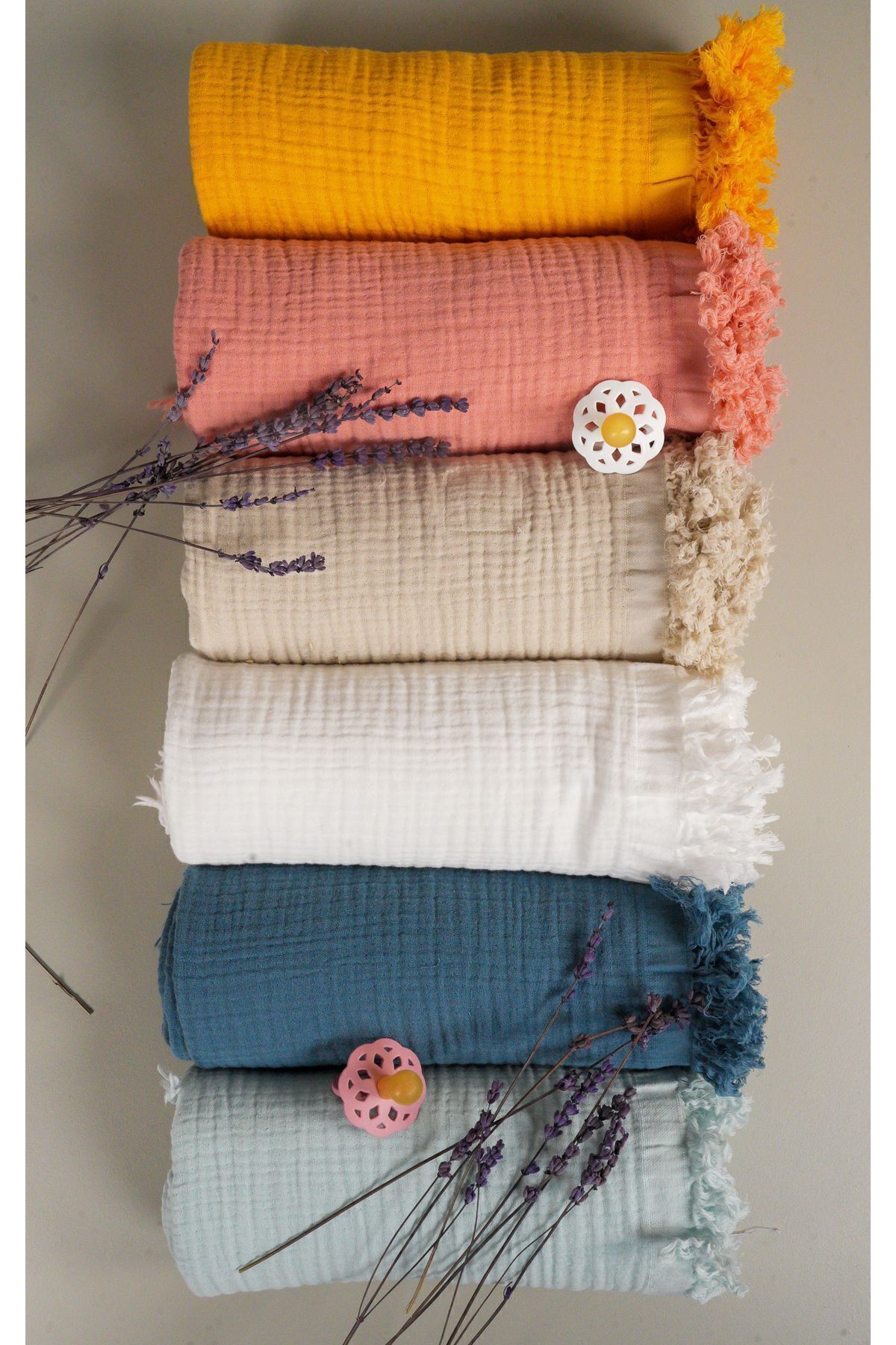 Bondberro Müslin Bebek & Örtü & Battaniye 4 Katlı %100 Pamuk Organik Oeko-teks Sertifikalı 120x100 Cm /mercan fotoğrafı 3 (önizleme)