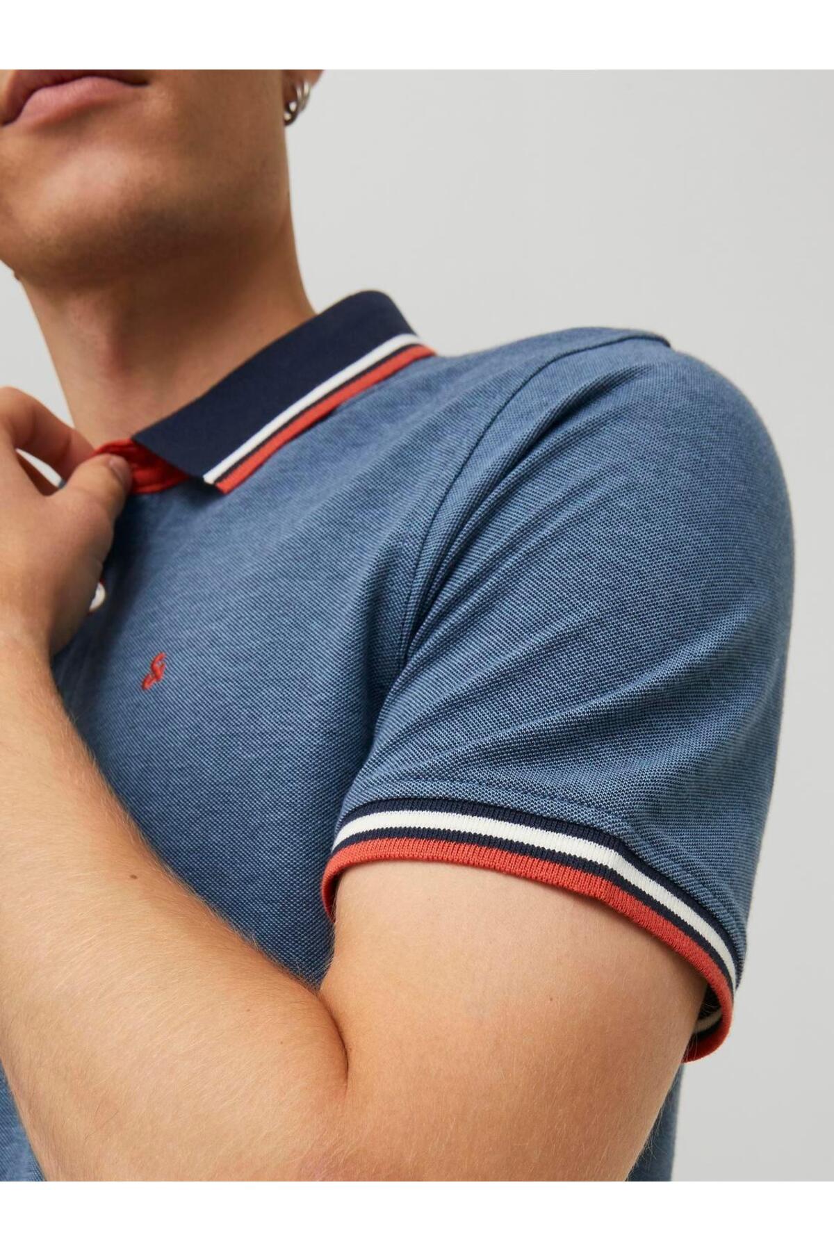 تیشرت یقه پلو مردانه راسته آستین کوتاه | جک اند جونز Jack & Jones 12136668 - تصویر 5