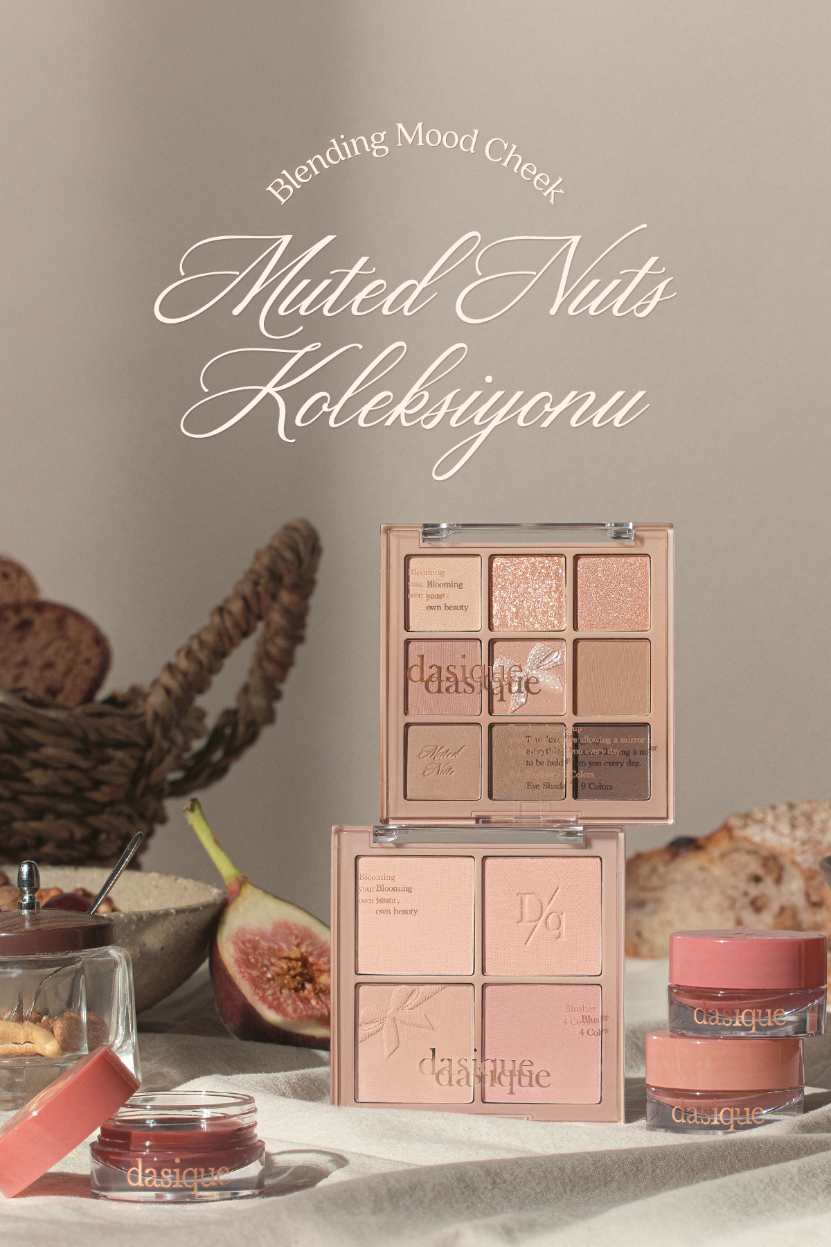 Karıştırılabilir Renk Tonlarına Sahip 4’lü Allık Paleti Blending Mood Cheek (#10 Muted Nuts) — قهوه‌ای 111649 — تصویر 5 از 9