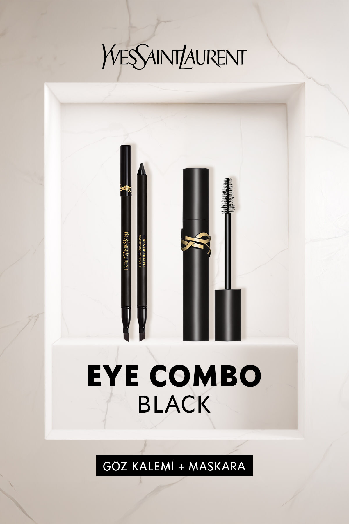 Yves Saint Laurent Eye Combo Siyah Göz Kalemi + Maskara Makyaj Seti 7829999999242 - Fiyatı, Yorumları