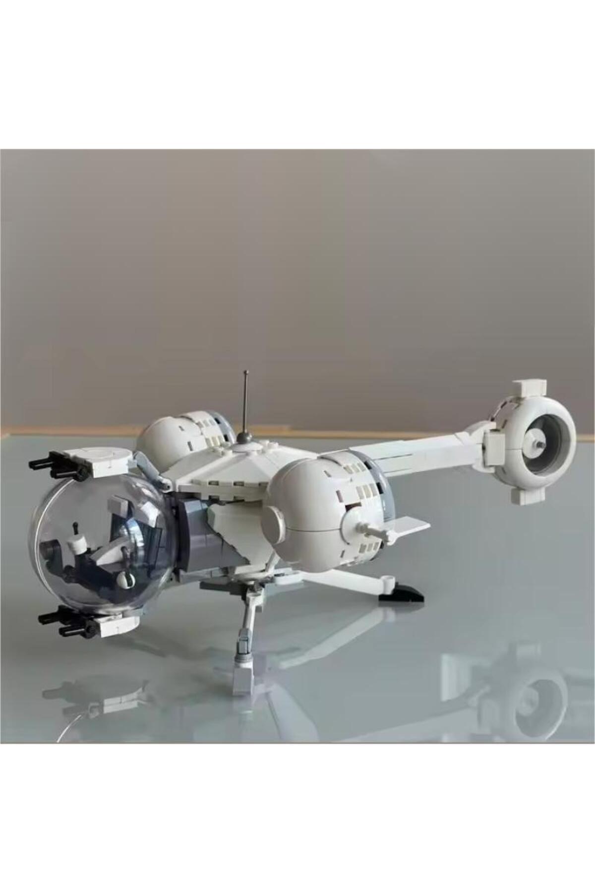 ۳۹۱ تکه مجموعه فضایی نظامی MOC، بلوک‌های ساختمانی مدل سفینه‌های فضایی هلیکوپتر، پازل DIY، تزئینات، اسباب‌بازی