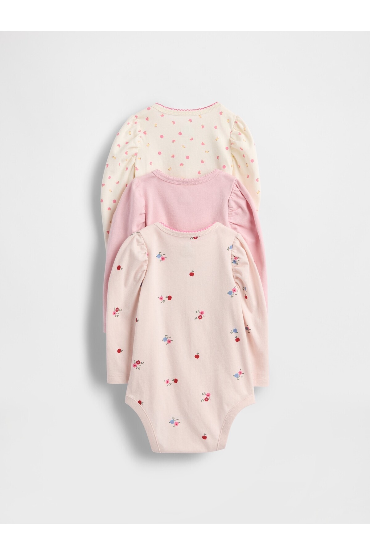 GAP Bebek Pembe First Favorites Organik Pamuk Bodysuit (3’lü) fotoğrafı 4 (önizleme)