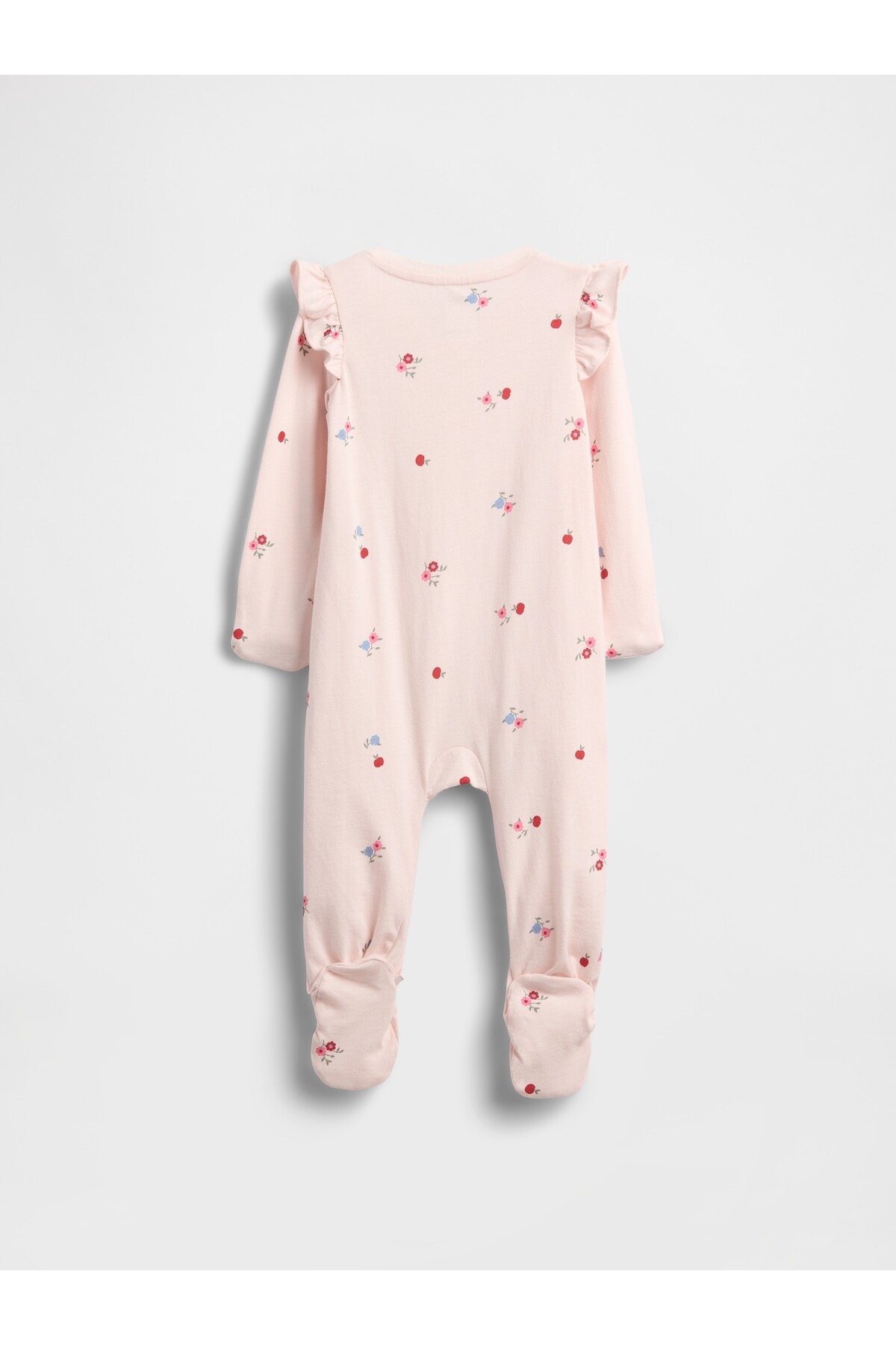 GAP Bebek Pembe First Favorites Organik Pamuklu Ayaklı Bodysuit fotoğrafı 3 (önizleme)