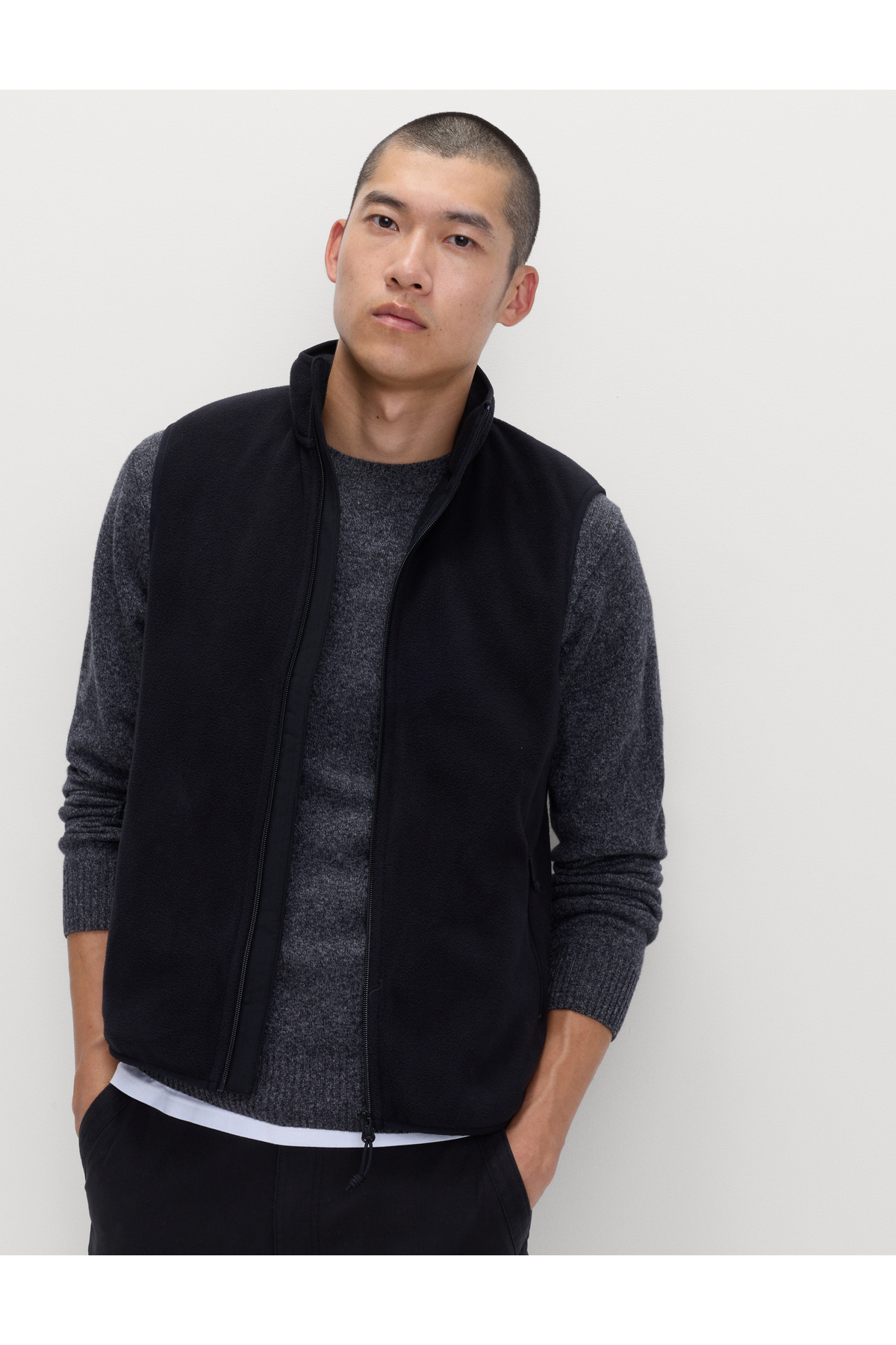 Marks & Spencer  Fermuarlı Polar Yelek - Görsel 2