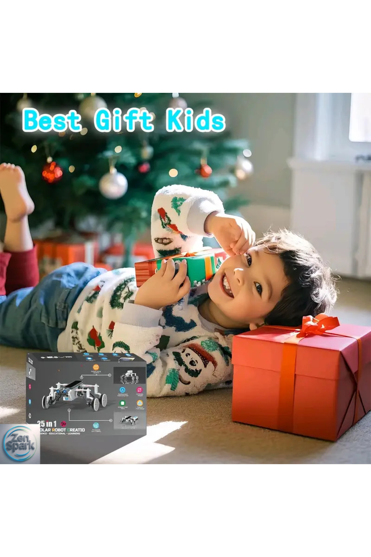 ZEN SPARK 25'i 1 Arada Güneş enerjili Robot Yapım Kiti - STEM