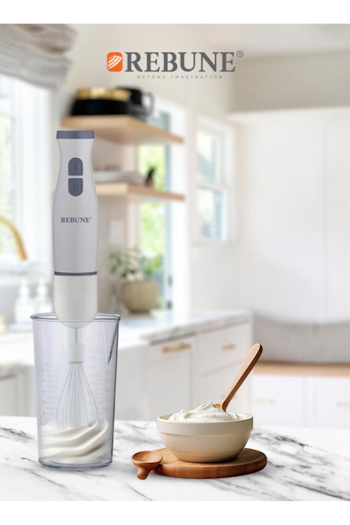 خلاط يدوي كهربائي 3 في 1 – RE-2-129 تصميم مدمج بقوة حتى 400 واط