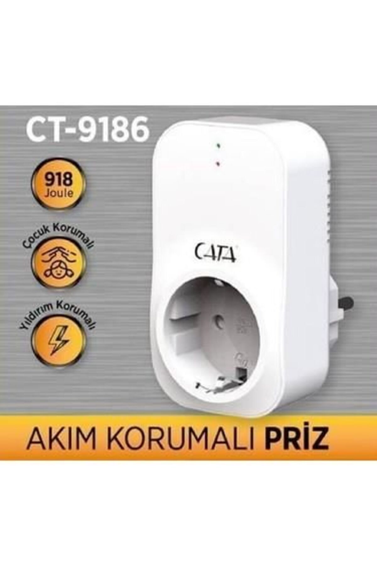 sepetra CATA CT-9186 4000 WATT AKIM KORUMALI PRİZ Standart Aksesuar fotoğrafı 5 (önizleme)